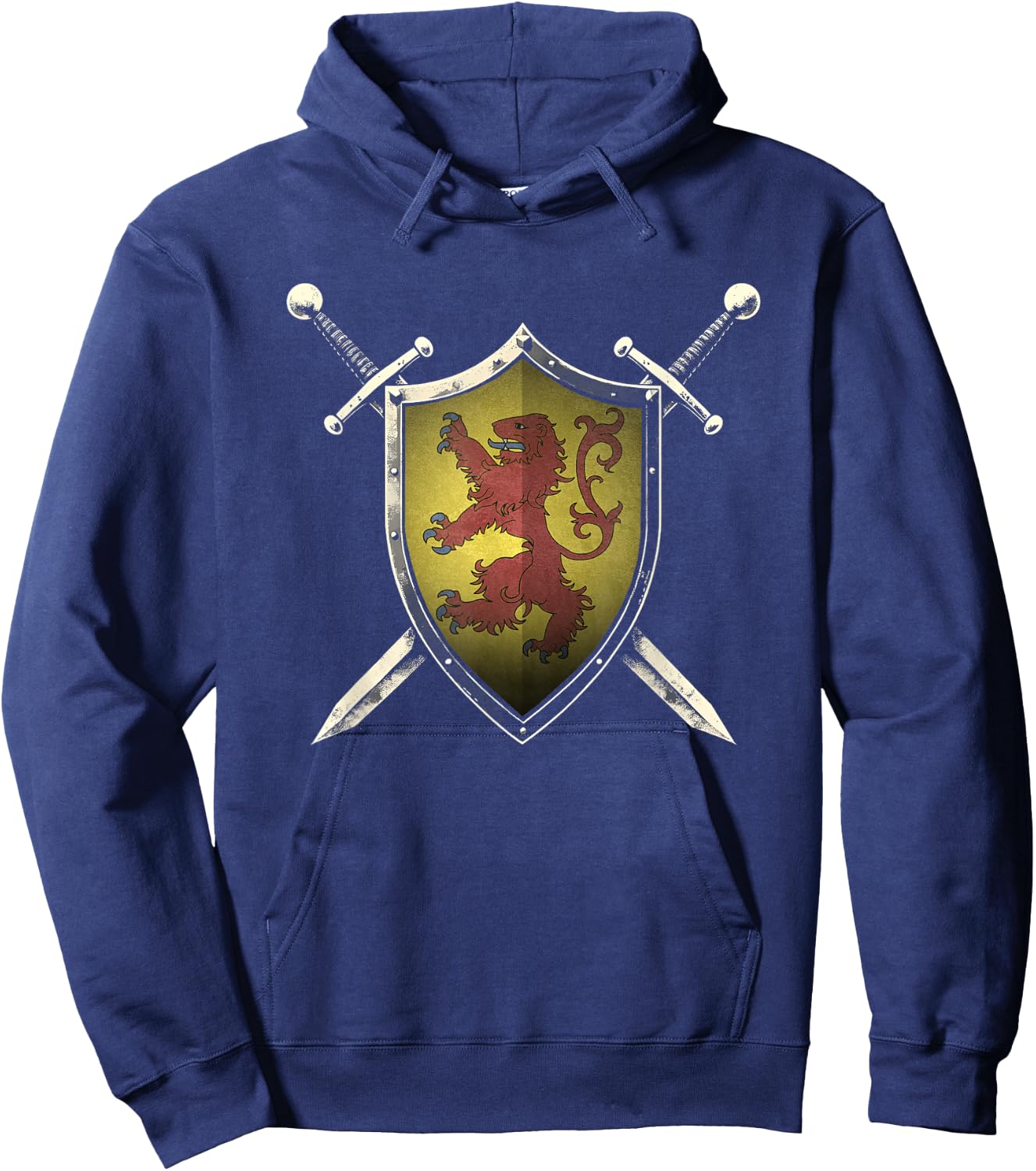 Scotland Medieval Knight Shield Scottish Flag Hoodie - Hoodie | Navy