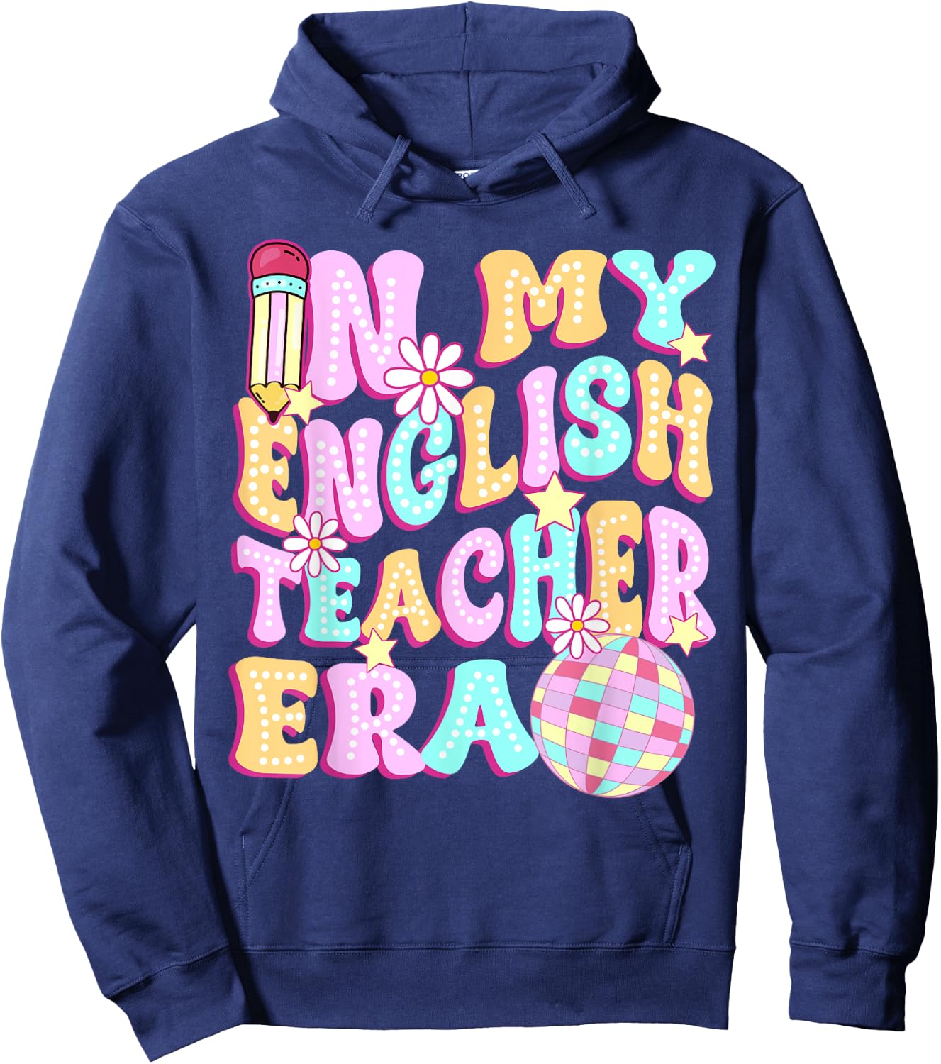 In My English Teacher Era Cool Back to school Gift Women Hoodie - Hoodie | Navy