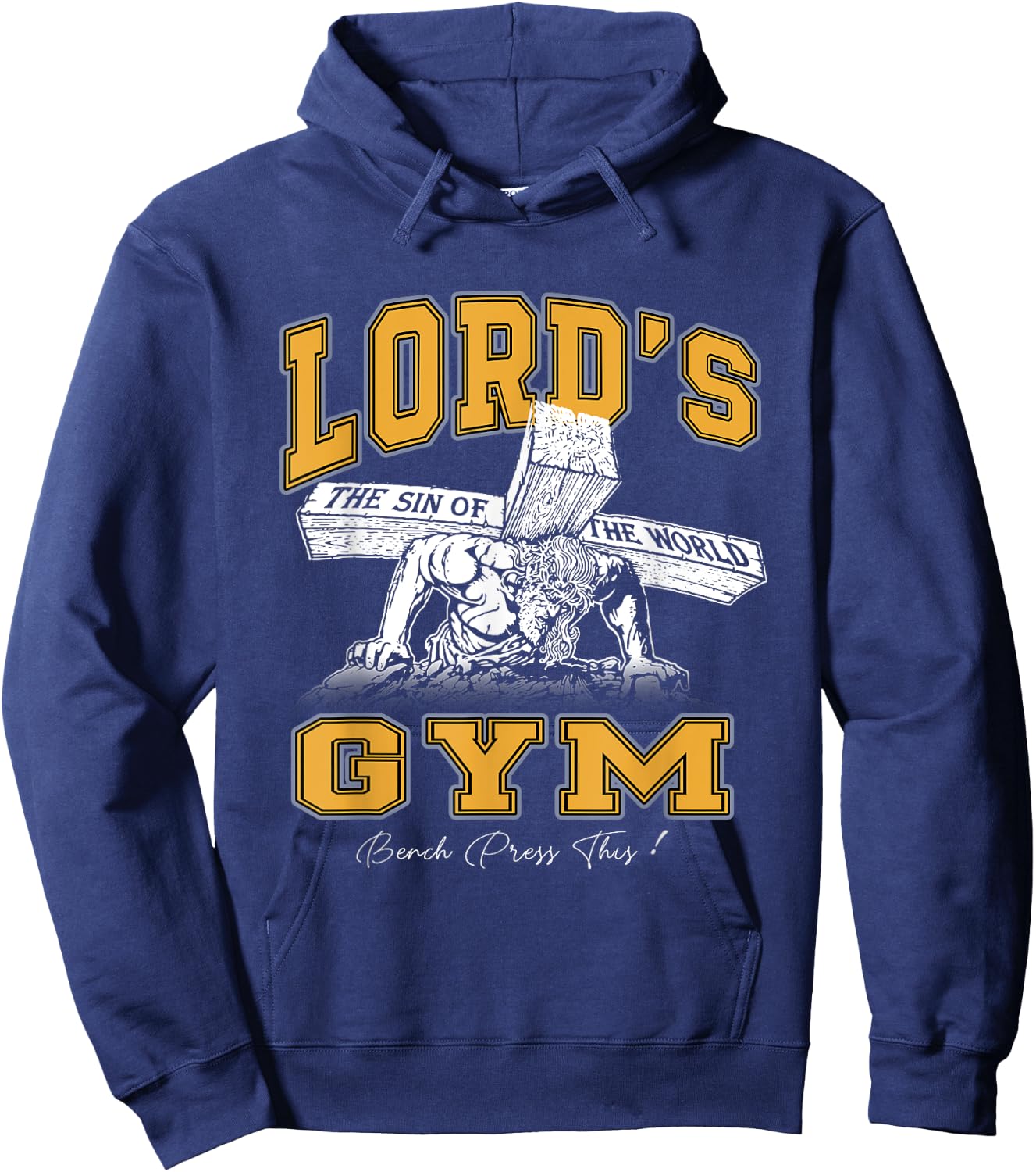 Lord's Lovely Bodybuilder Vintage Gym Weightlifting Fitness Hoodie - Hoodie | Navy