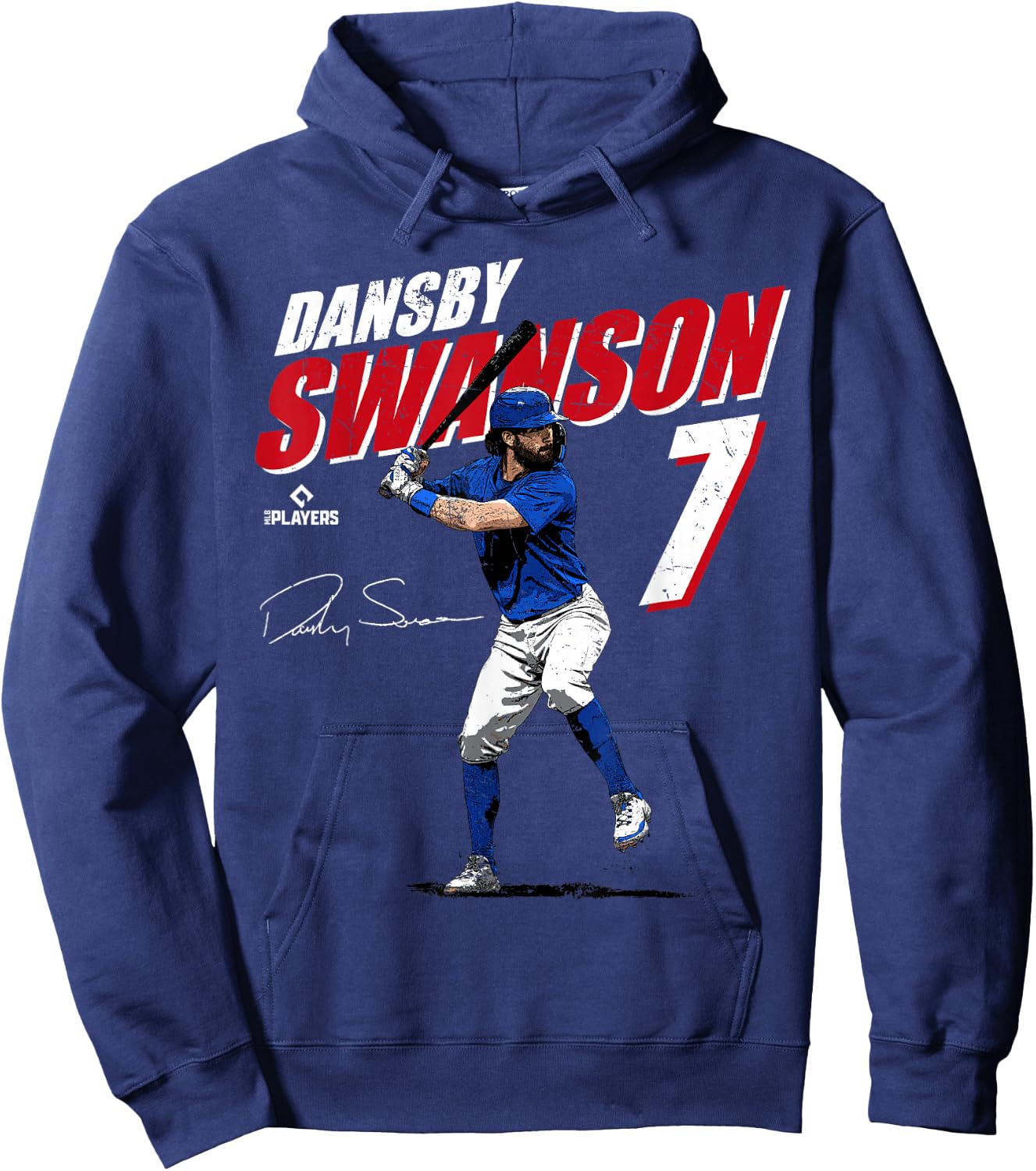 Dansby Swanson | Chicago Baseball Players | MLBDSN3001 Hoodie - Hoodie | Navy