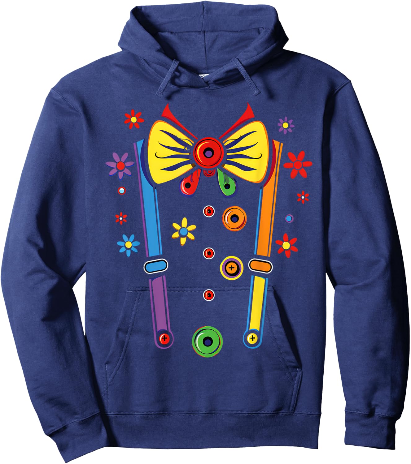 Clown Costume Circus Birthday Party Halloween Men Women Kids Hoodie - Hoodie | Navy