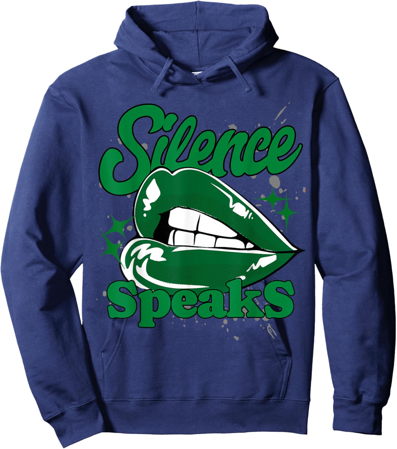 Silence Speaks Lucky Green 5s Matching Women Hoodie - Hoodie | Navy