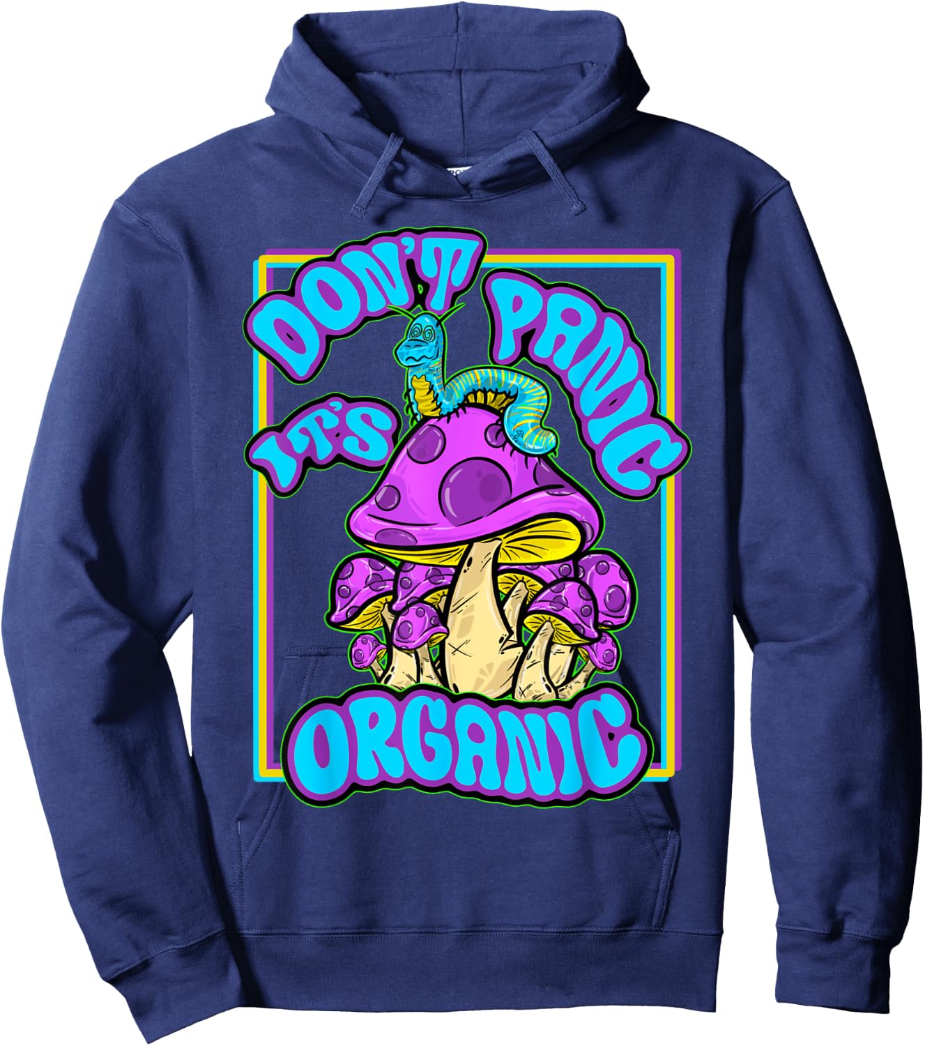 Another Small Biz Don’t Panic It’s Organic , Black Hoodie - Hoodie | Navy