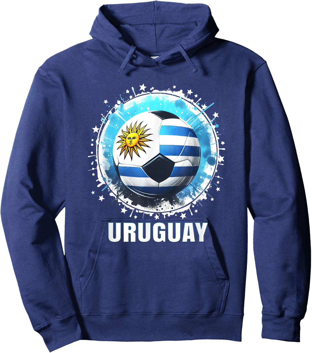 Uruguay Player Sports Vintage Men Uruguay Uruguay Hoodie - Hoodie | Navy