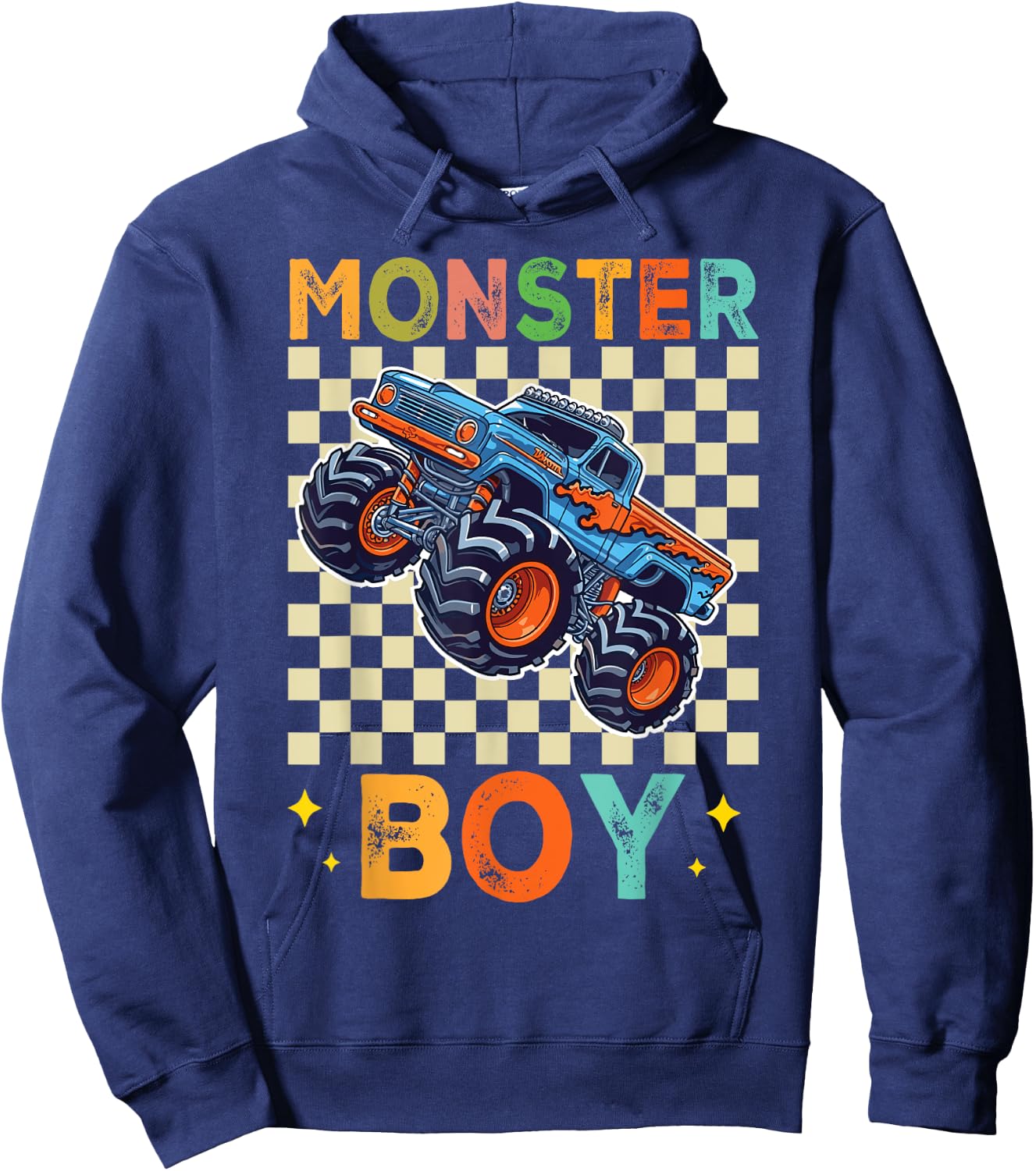 Monster Truck Boy Monster Truck Are My Jam Truck Lovers Hoodie - Hoodie | Navy
