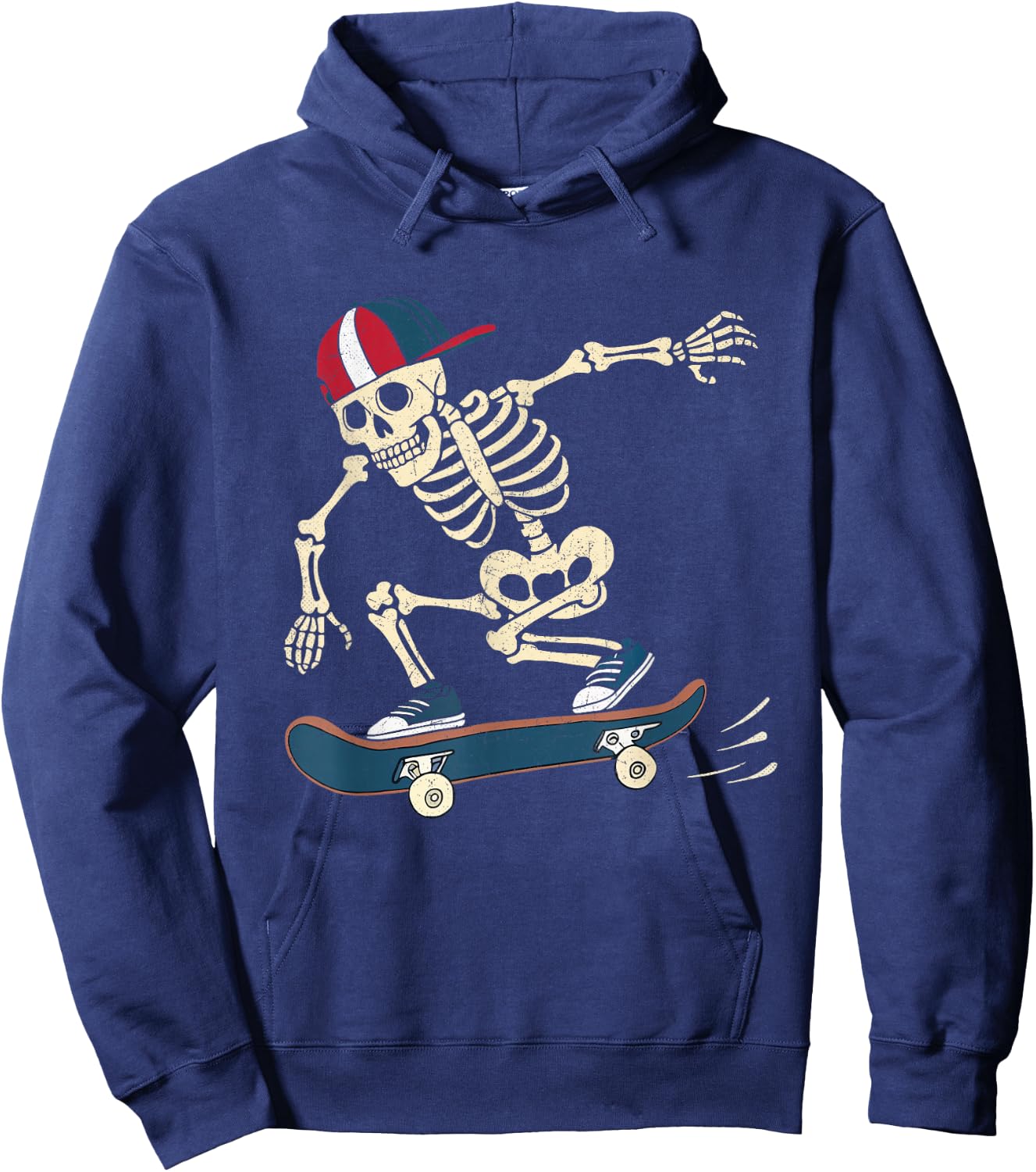 Skateboard Skeleton Halloween Skateboarding Skater Boys Hoodie - Hoodie | Navy
