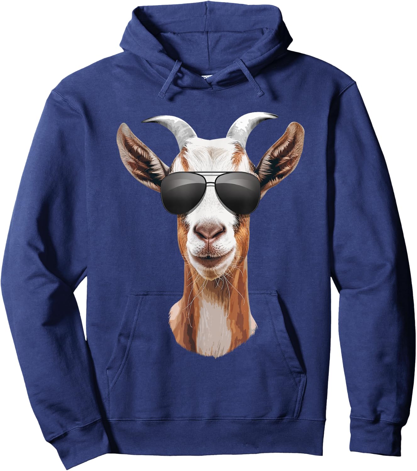 Cool Goat Art Women Farm Animal Domestic Goat Lover Hoodie - Hoodie | Navy