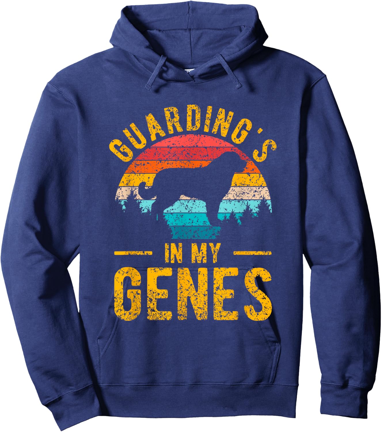Guarding's In My Genes Owner Kangals Dog Puppy Kangal Hoodie - Hoodie | Navy