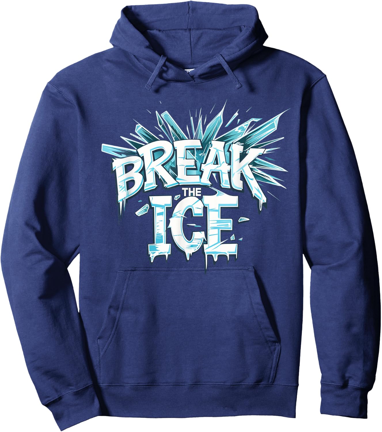 Cool Break the Ice for Statement and Costume Lovers Hoodie - Hoodie | Navy