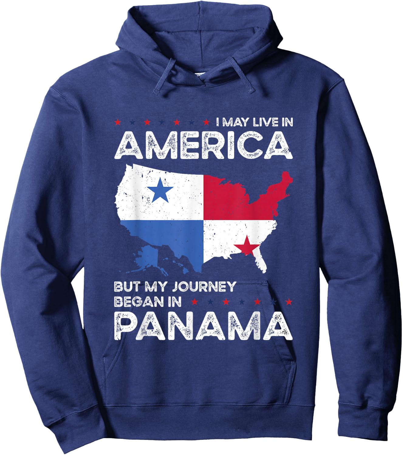 Panamanian American Patriot USA Grown Panama US Flag Hoodie - Hoodie | Navy