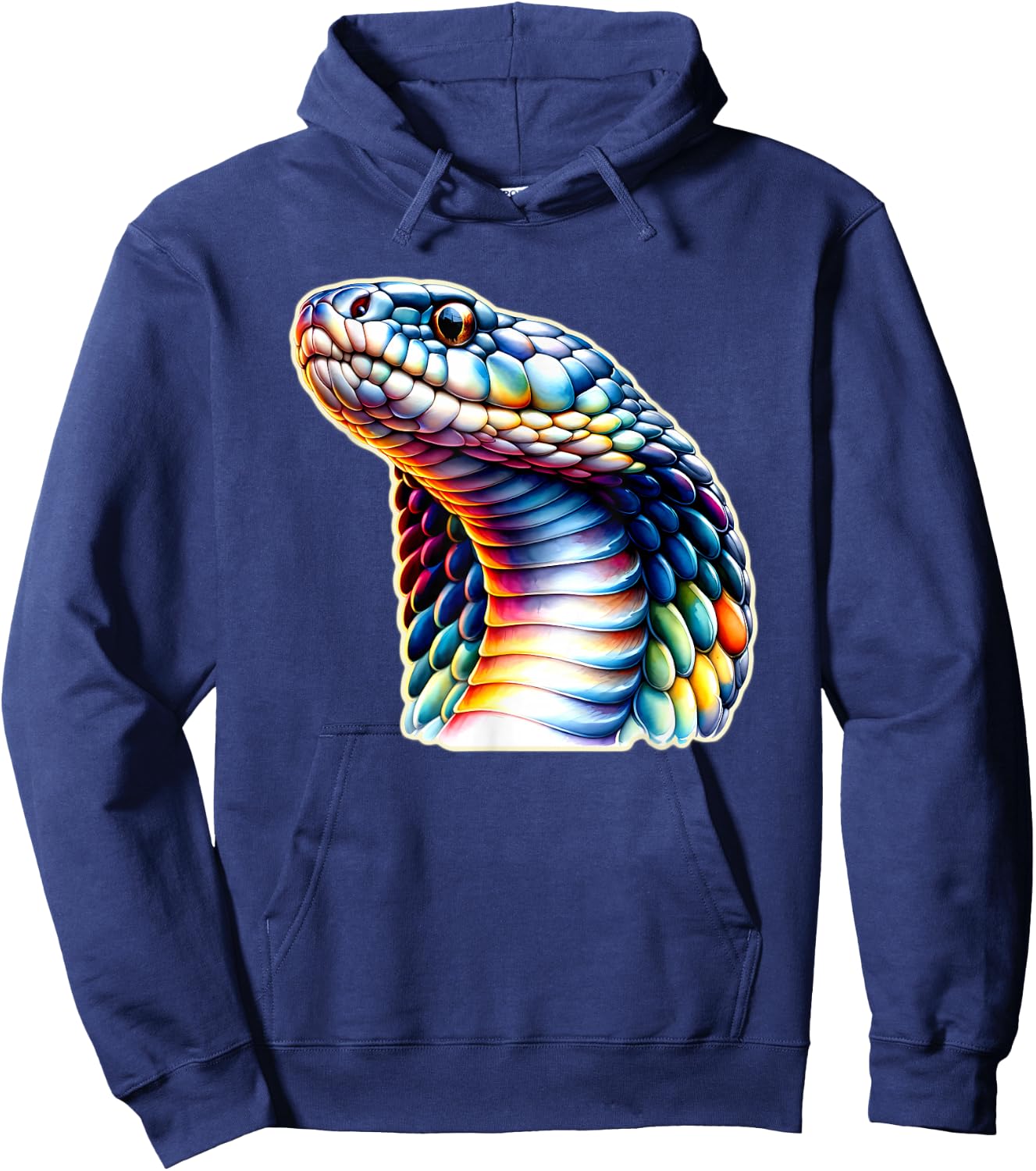 Cobra x King Cobra Snake x Rainbow Snake Hoodie - Hoodie | Navy