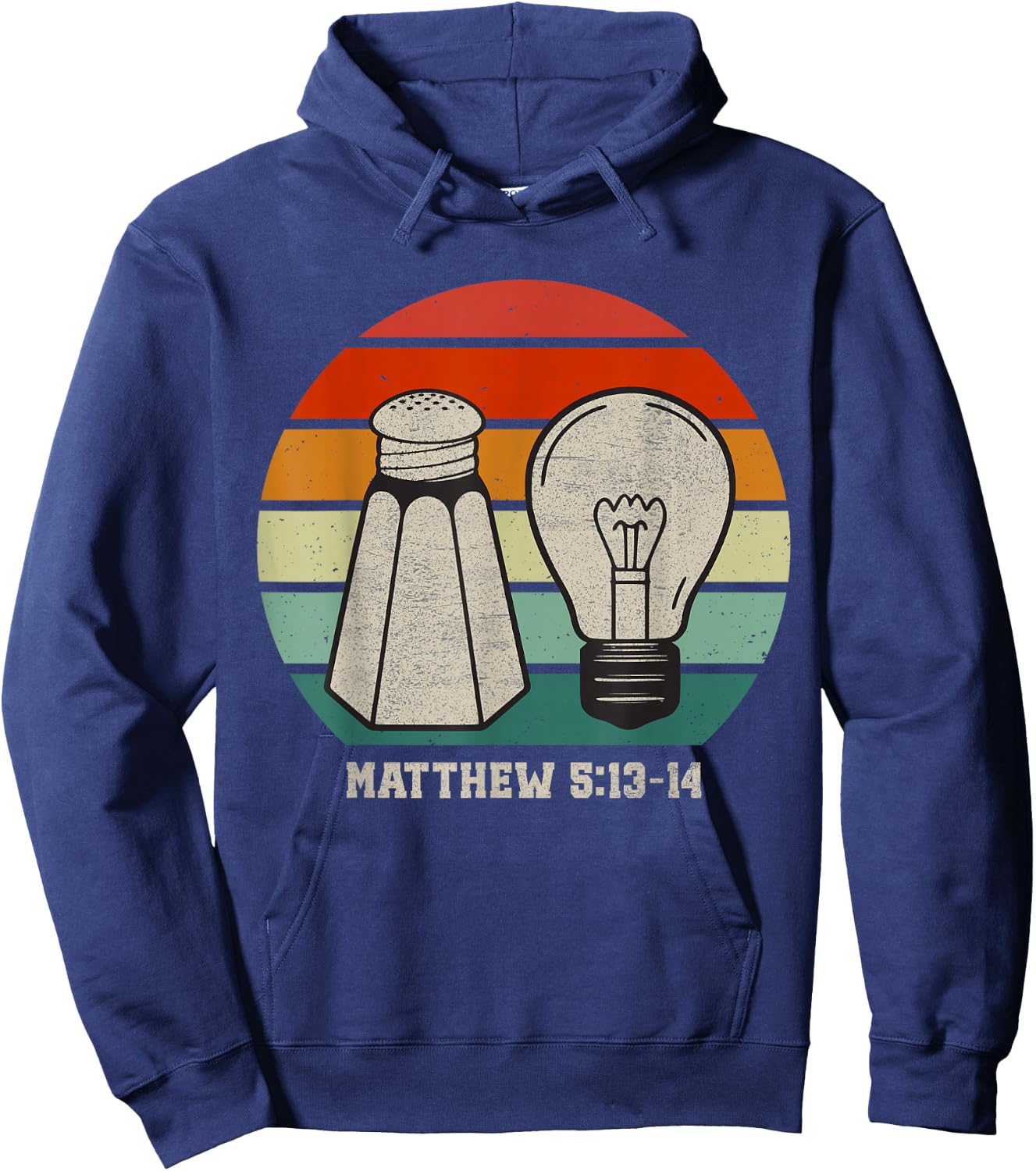 Christian Be Salty Stay Lit Salt of Earth Light of World God Hoodie - Hoodie | Navy