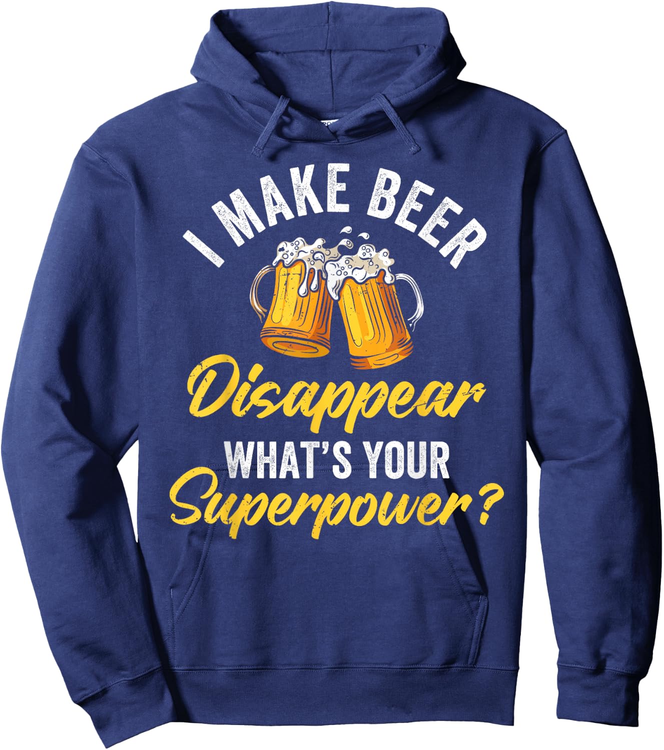 Ich Lasse Bier Verschwinden Superkraft Beer Party Beer Hoodie - Hoodie | Navy