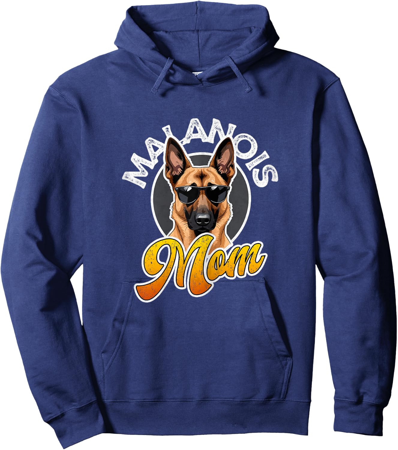 Belgian Malinois Mom Maligator Belgian Shepherd Mama Hoodie - Hoodie | Navy