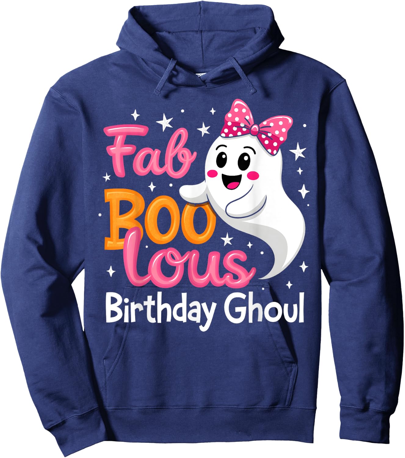 Fab Boo Lous Birthday Ghoul Funny Birthday Girl Halloween Hoodie - Hoodie | Navy
