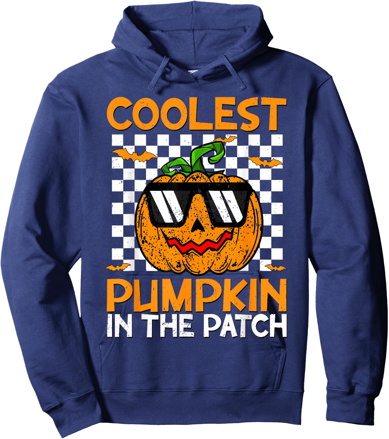 Coolest Pumpkin In The Patch Outfit Halloween Kids Hoodie - Hoodie | Navy