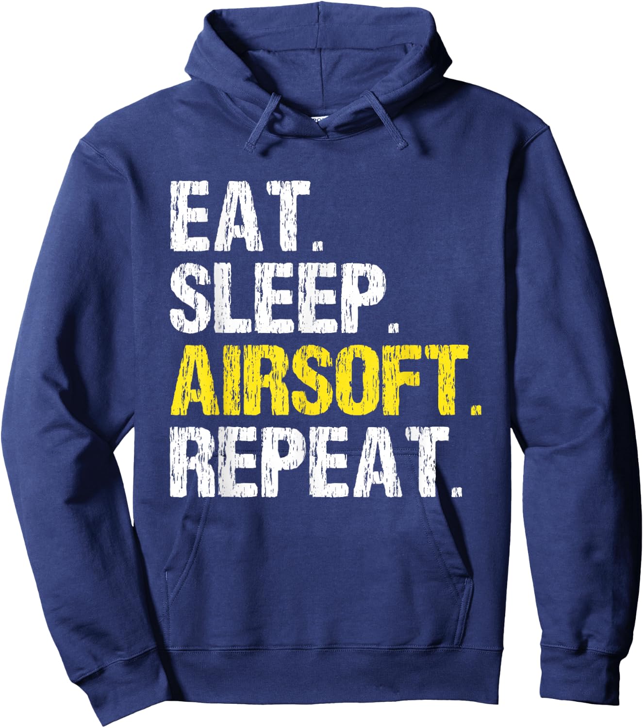 Eat Sleep Airsoft Repeat Air-Soft Cool Hoodie - Hoodie | Navy