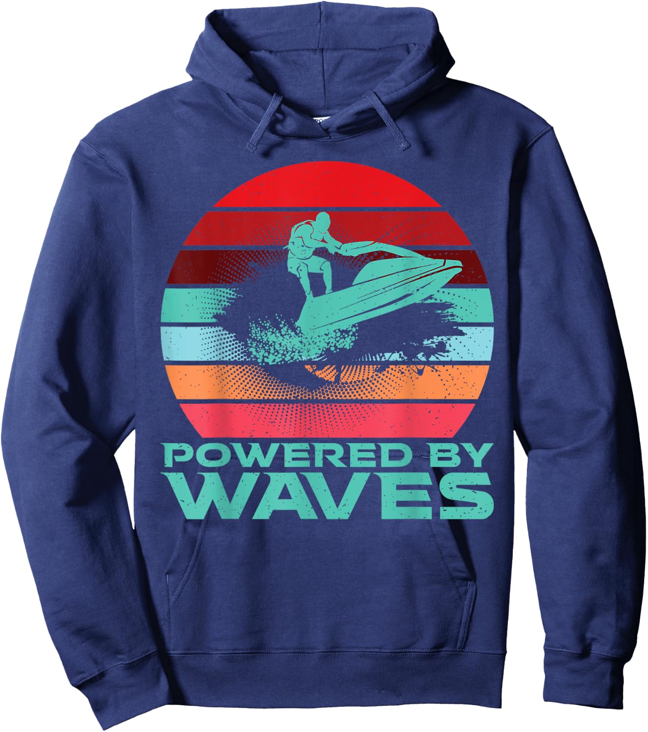 Powered by Waves Jetski Hoodie - Hoodie | Navy