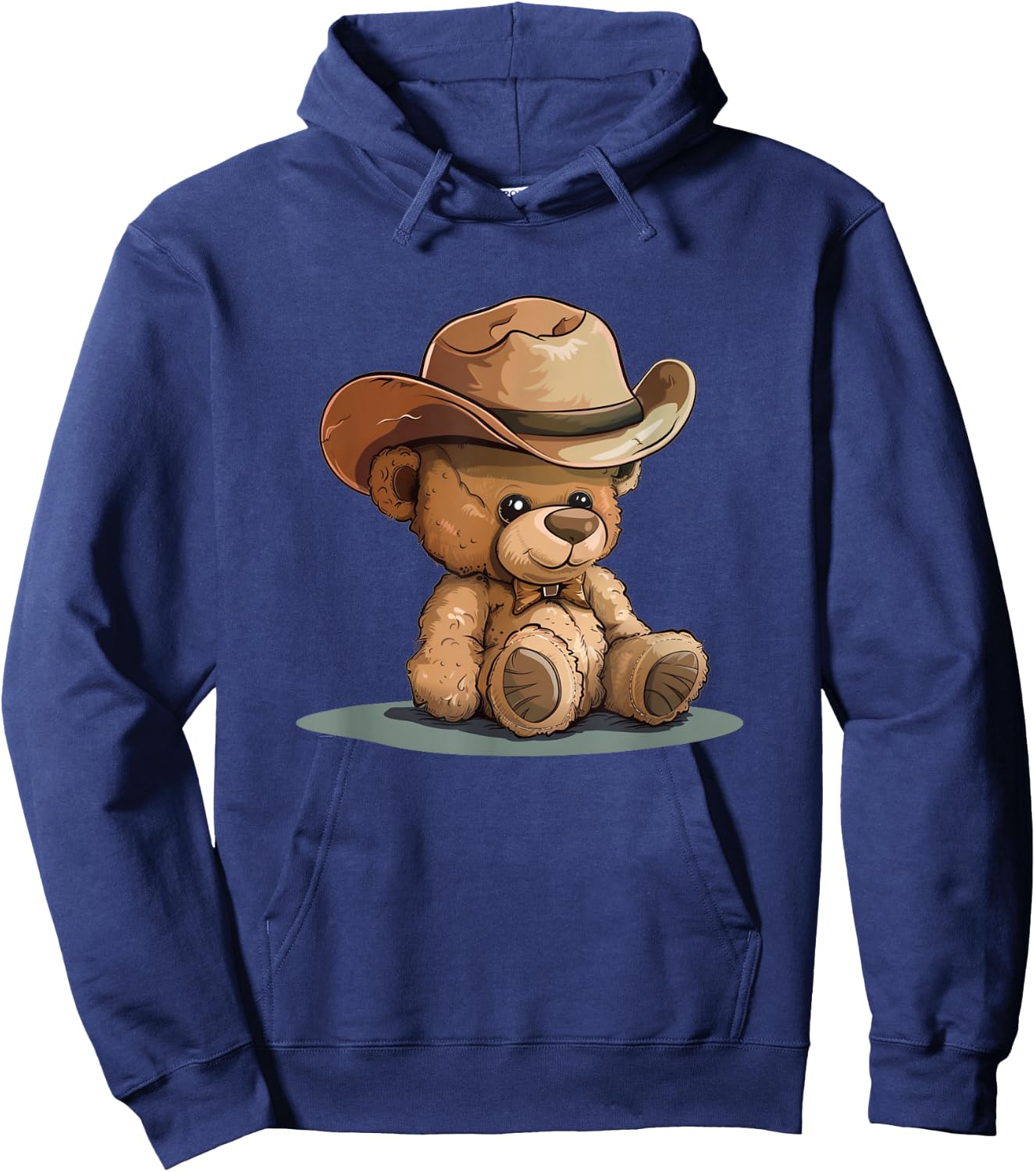 Pretty Teddy Bear Costume for Cowboy Hat Lovers Hoodie - Hoodie | Navy
