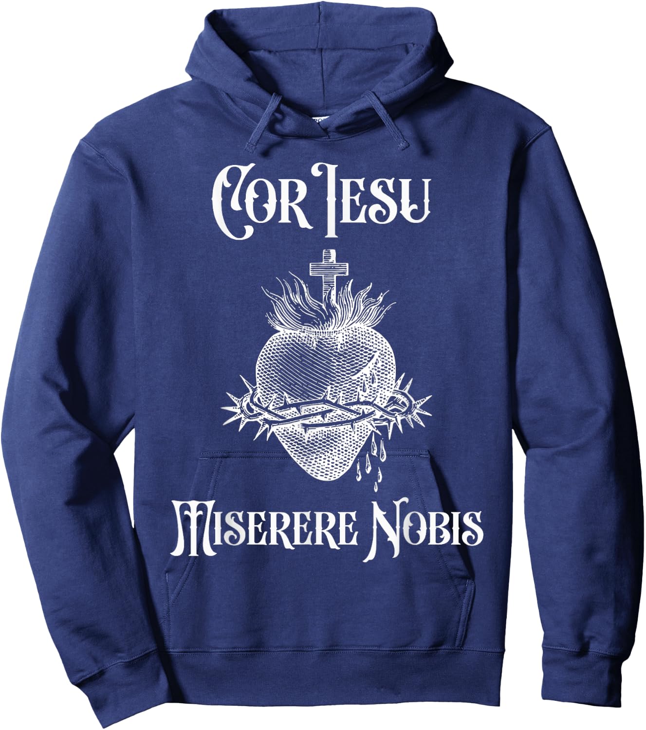 Jesus Sacred Heart Catholic Religious Christ Jesus Lover Hoodie - Hoodie | Navy