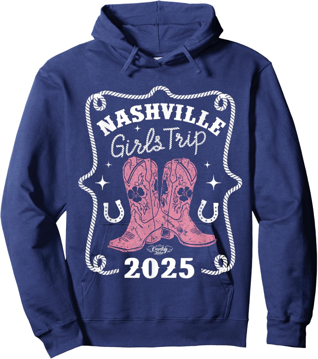 Country Tease Nashville Girls Trip 2025 Hoodie - Hoodie | Navy