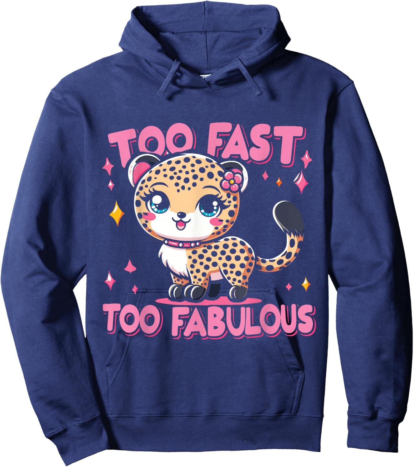 Wild Cat Leopard Cheetah Toddler Hoodie - Hoodie | Navy