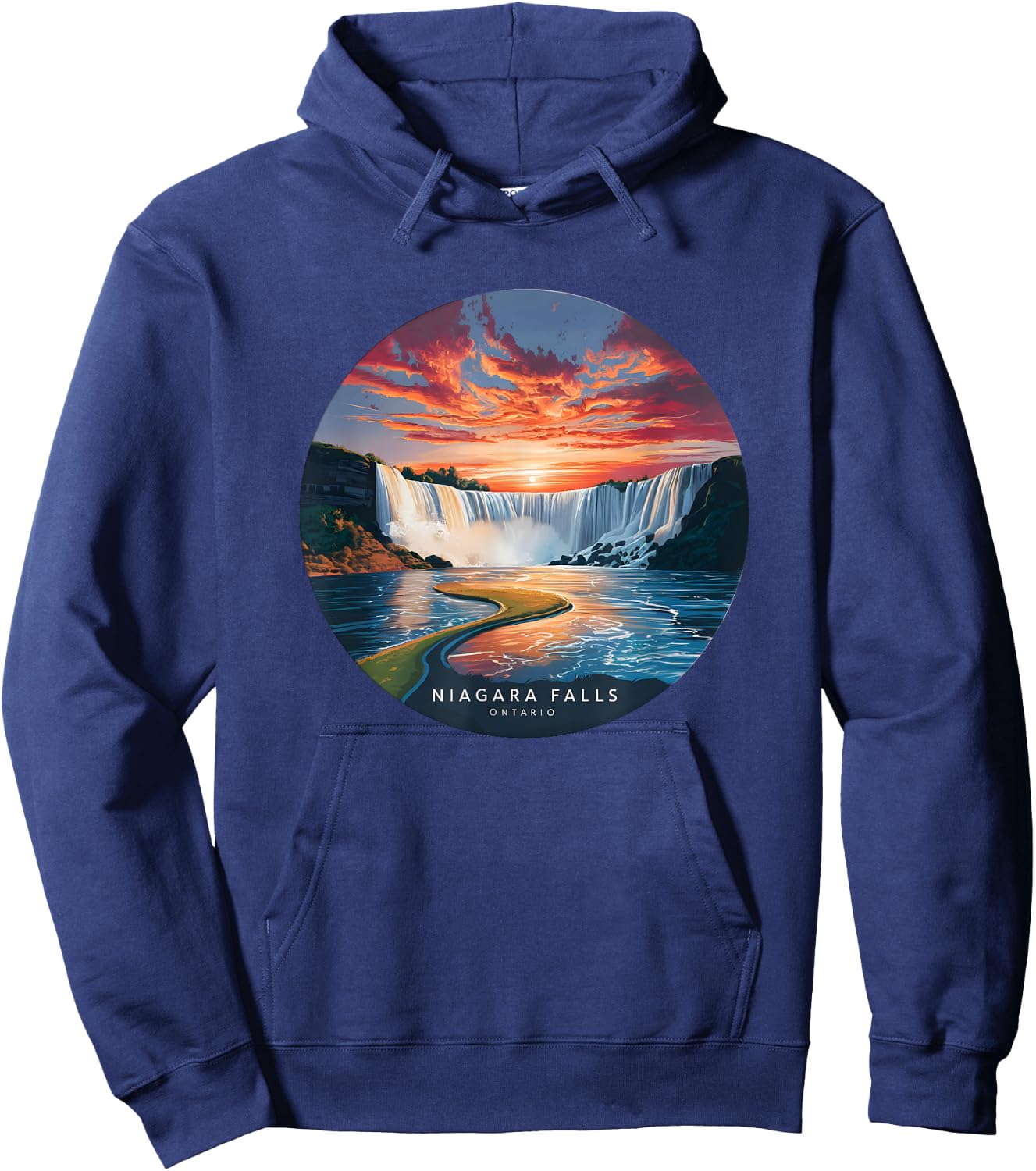 Niagara Falls Ontario Canada Sunset Hoodie - Hoodie | Navy