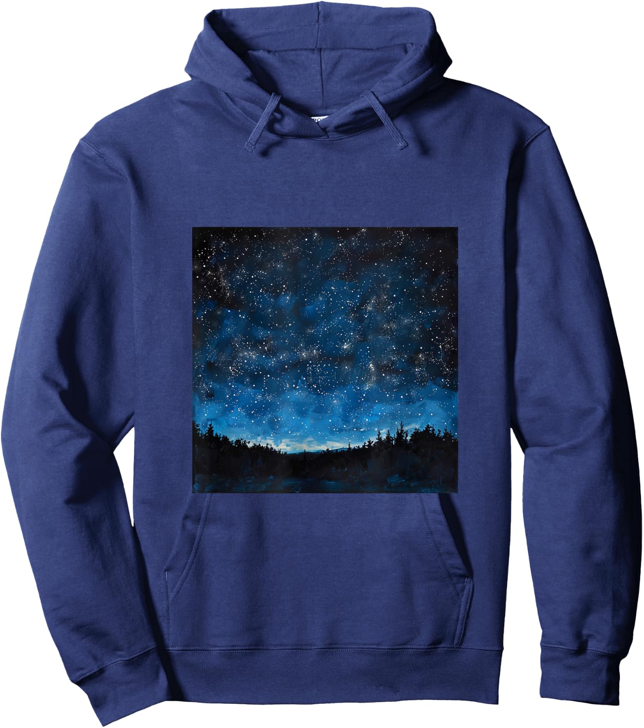 Night Sky With Stars Hoodie - Hoodie | Navy