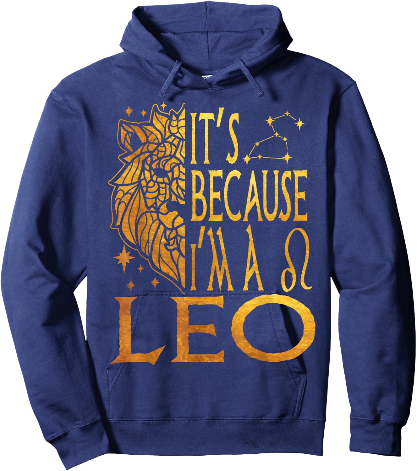 In Leo Zodiac Sign Symbol Lion July August Birthday Hoodie - Hoodie | Navy