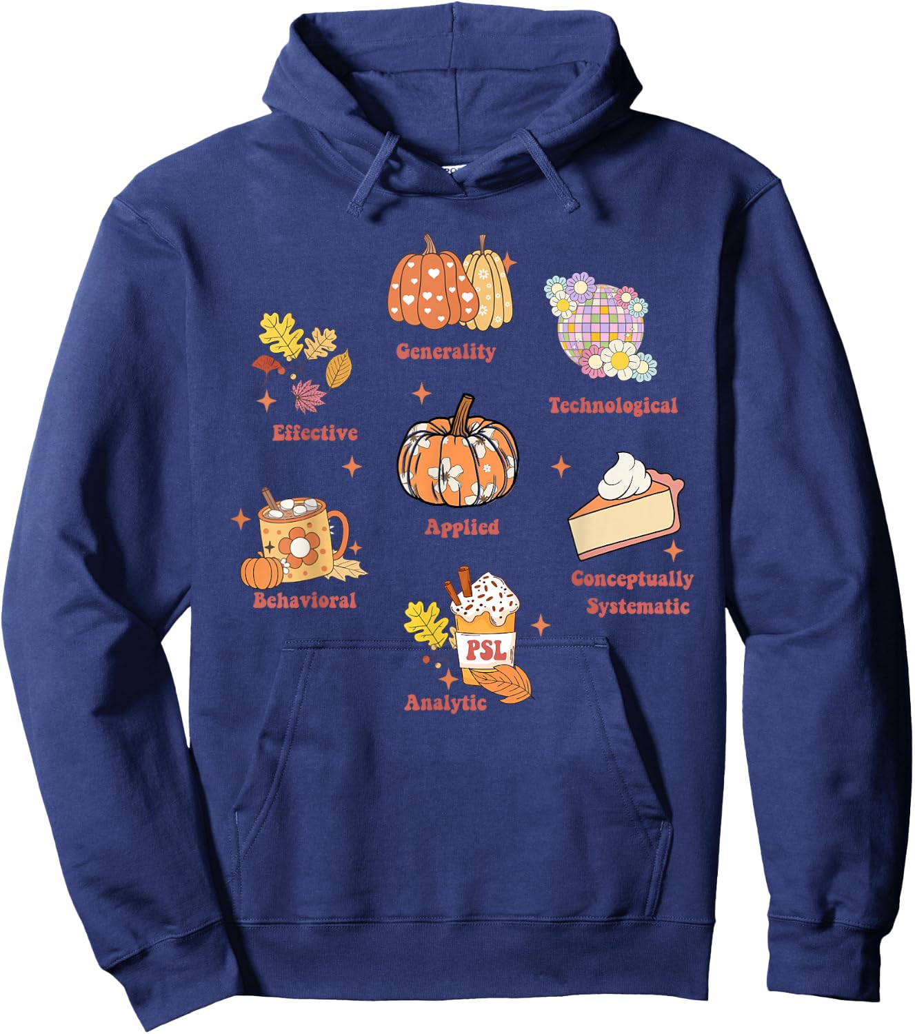 Registered Behavioral Technician Fall ABA Therapist RBT Hoodie - Hoodie | Navy
