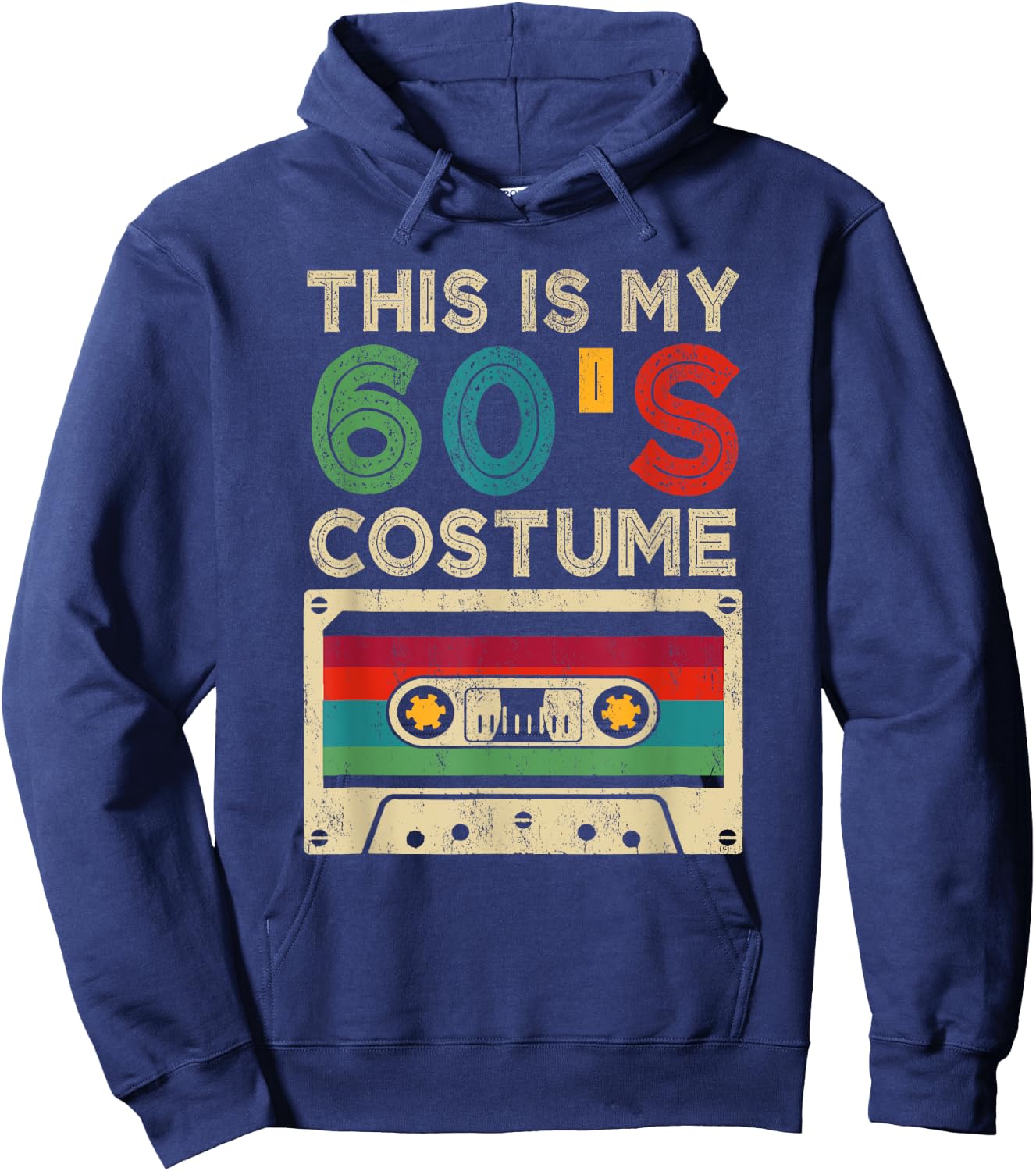 This Is My 60's Costume Funny Halloween 1960s Party Retro Hoodie - Hoodie | Navy