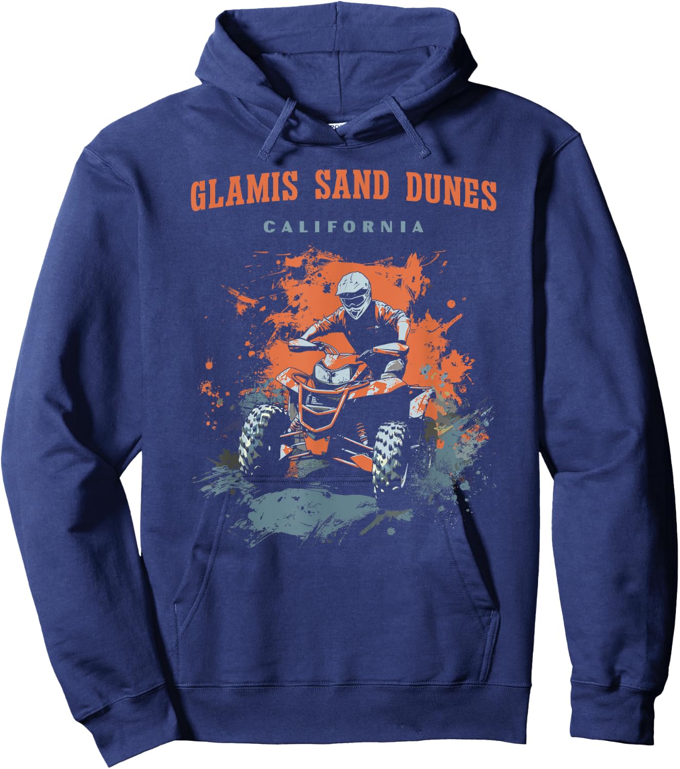 Glamis Sand Dunes California ATV UTV OHV Quad Offroad Hoodie - Hoodie | Navy