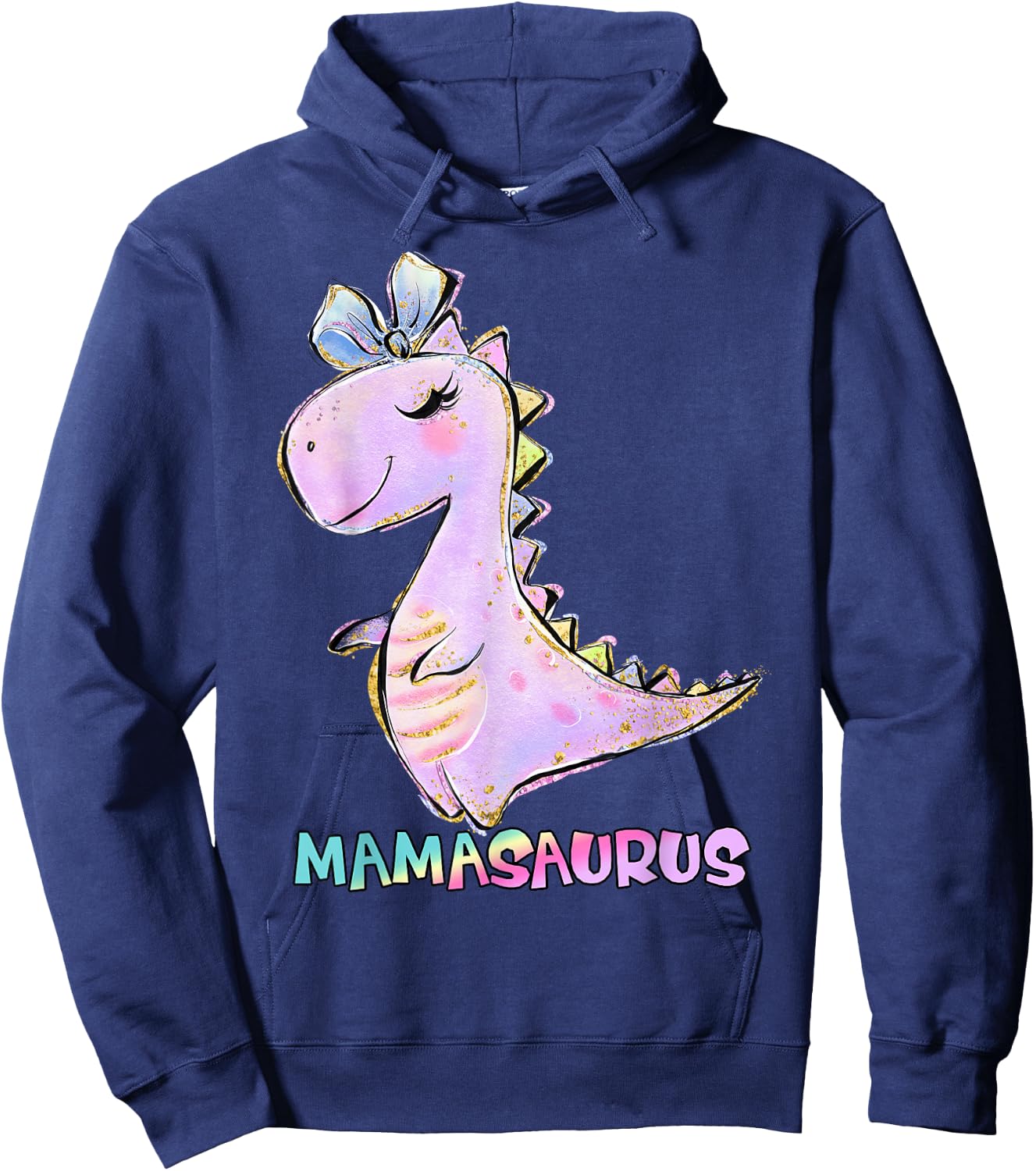 Mama Dinosaur Family Matching Birthday Girls Party Daughter Hoodie - Hoodie | Navy