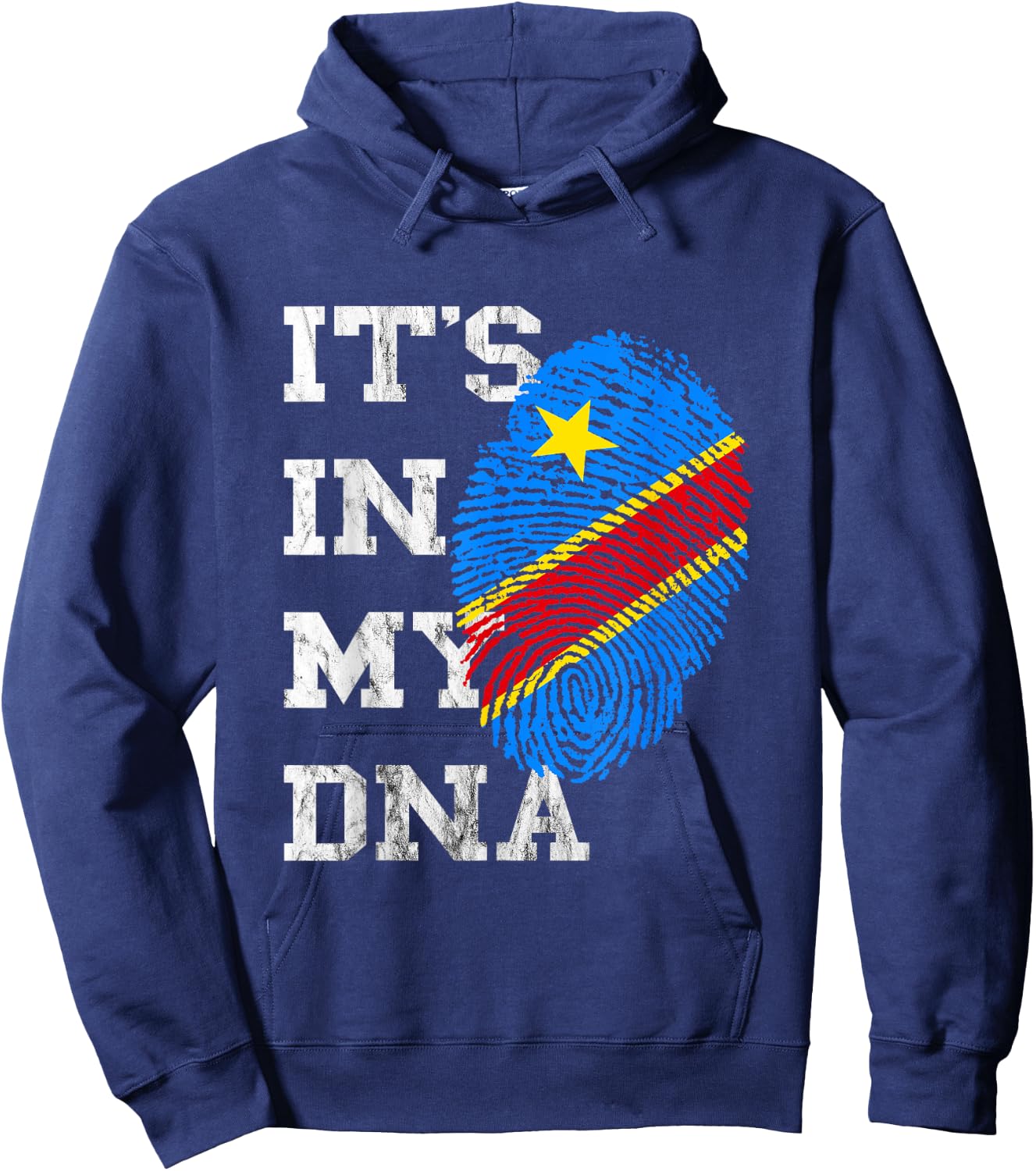 Coole Afrika Kongo Flagge Kongolese DNA Congo Hoodie - Hoodie | Navy