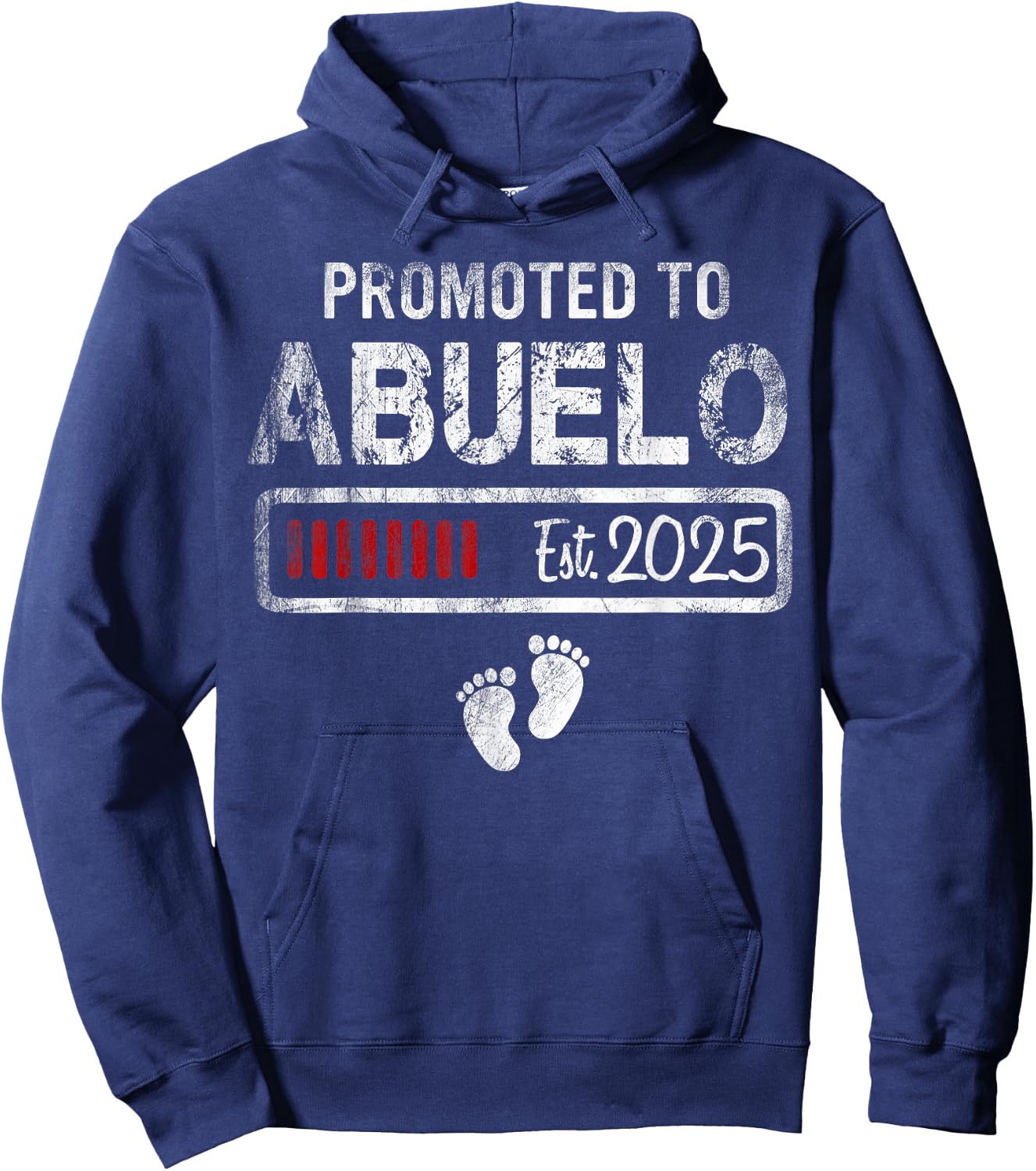 Promoted to Abuelo 2025 - Present For First Time New Abuelo Hoodie - Hoodie | Navy