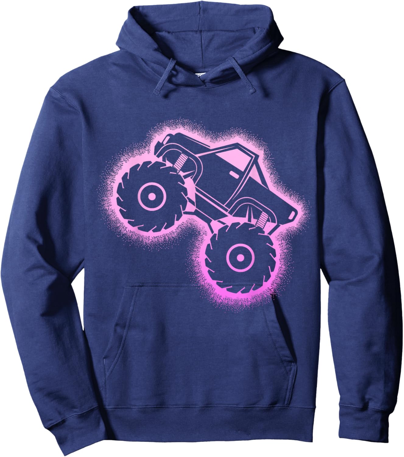 Monster Truck Girls Ladies Hoodie - Hoodie | Navy