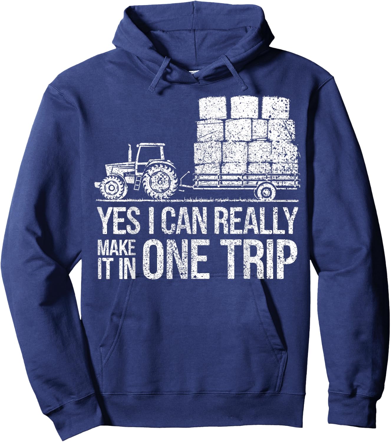 Farm Humor Hay Season Farmer Hoodie - Hoodie | Navy