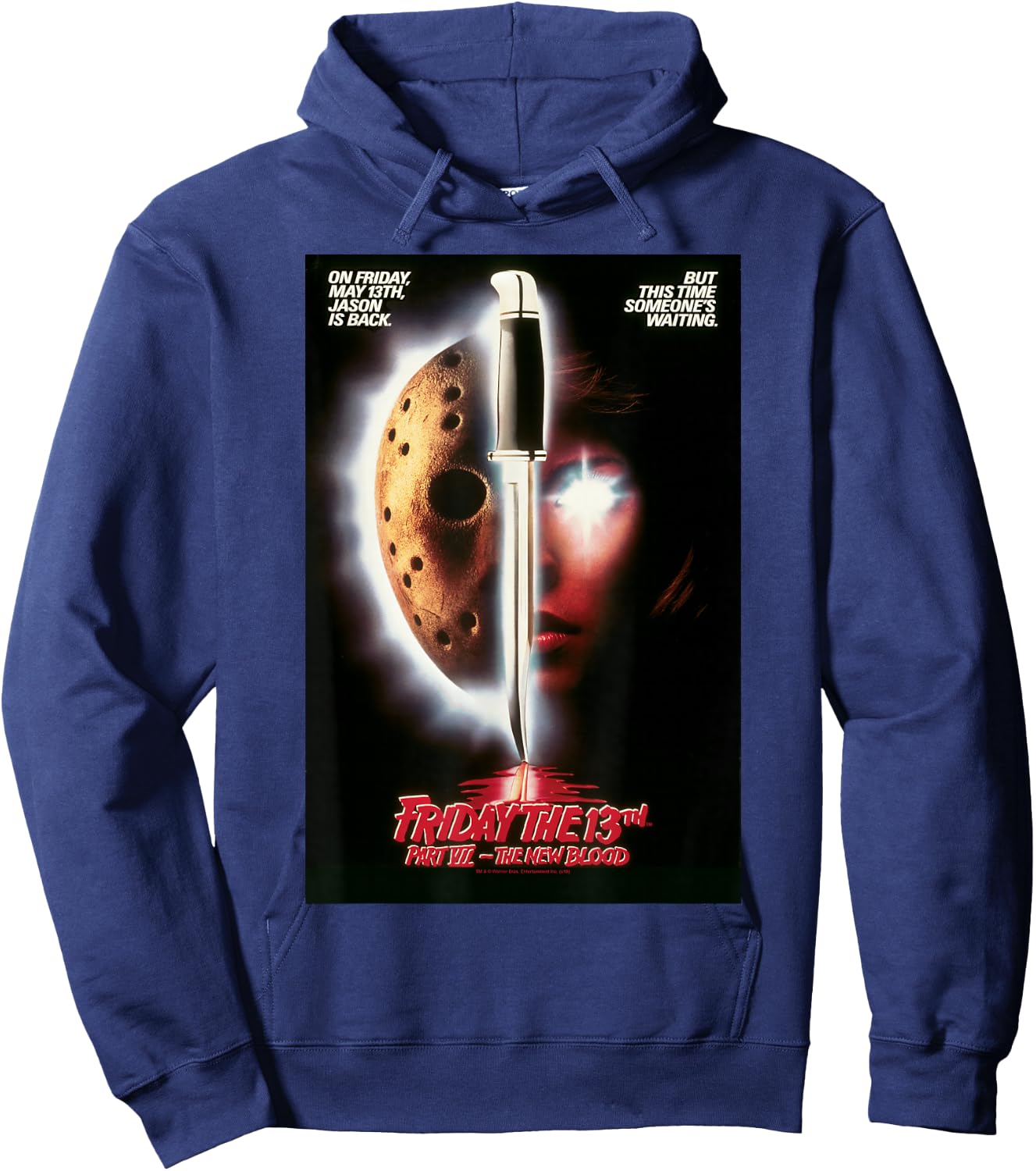 Friday the 13th New Blood Poster Hoodie - Hoodie | Navy