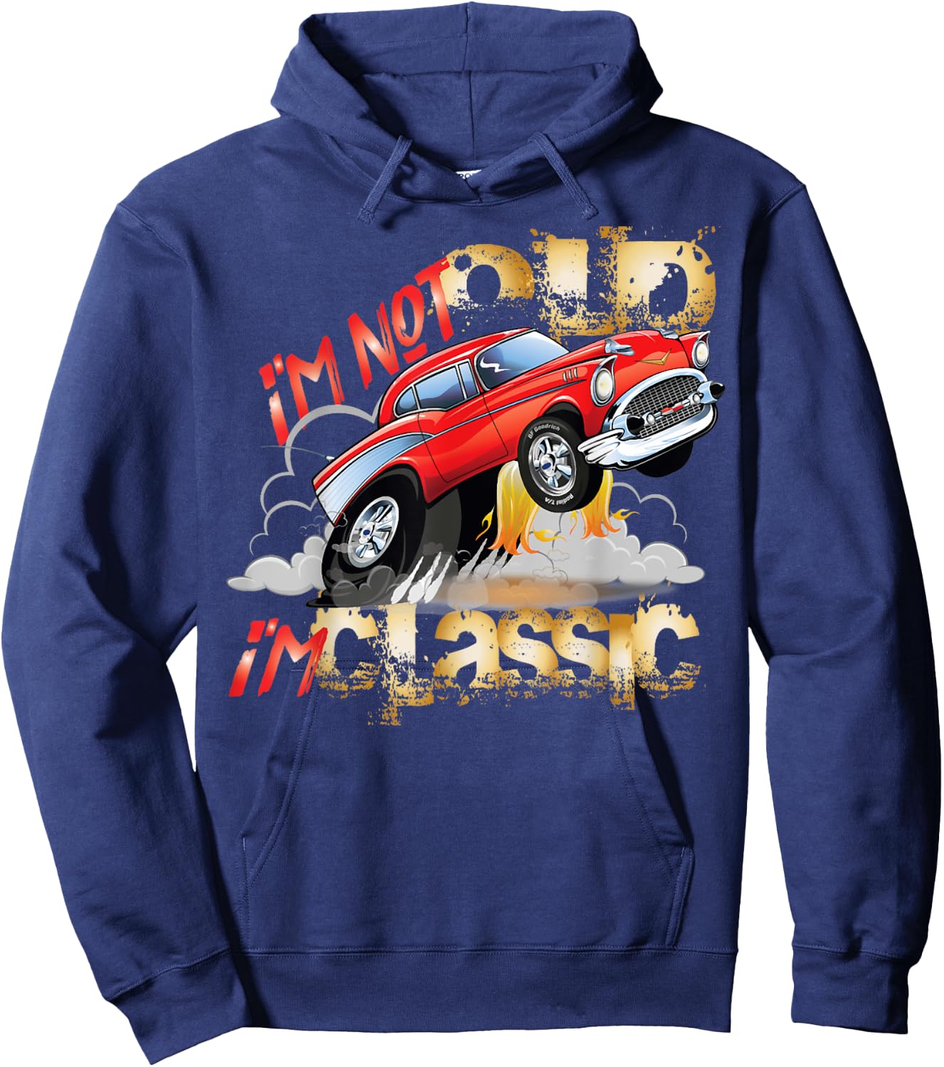 1957 57 Chevys Truck Vintage Hotrod Cars Hoodie - Hoodie | Navy