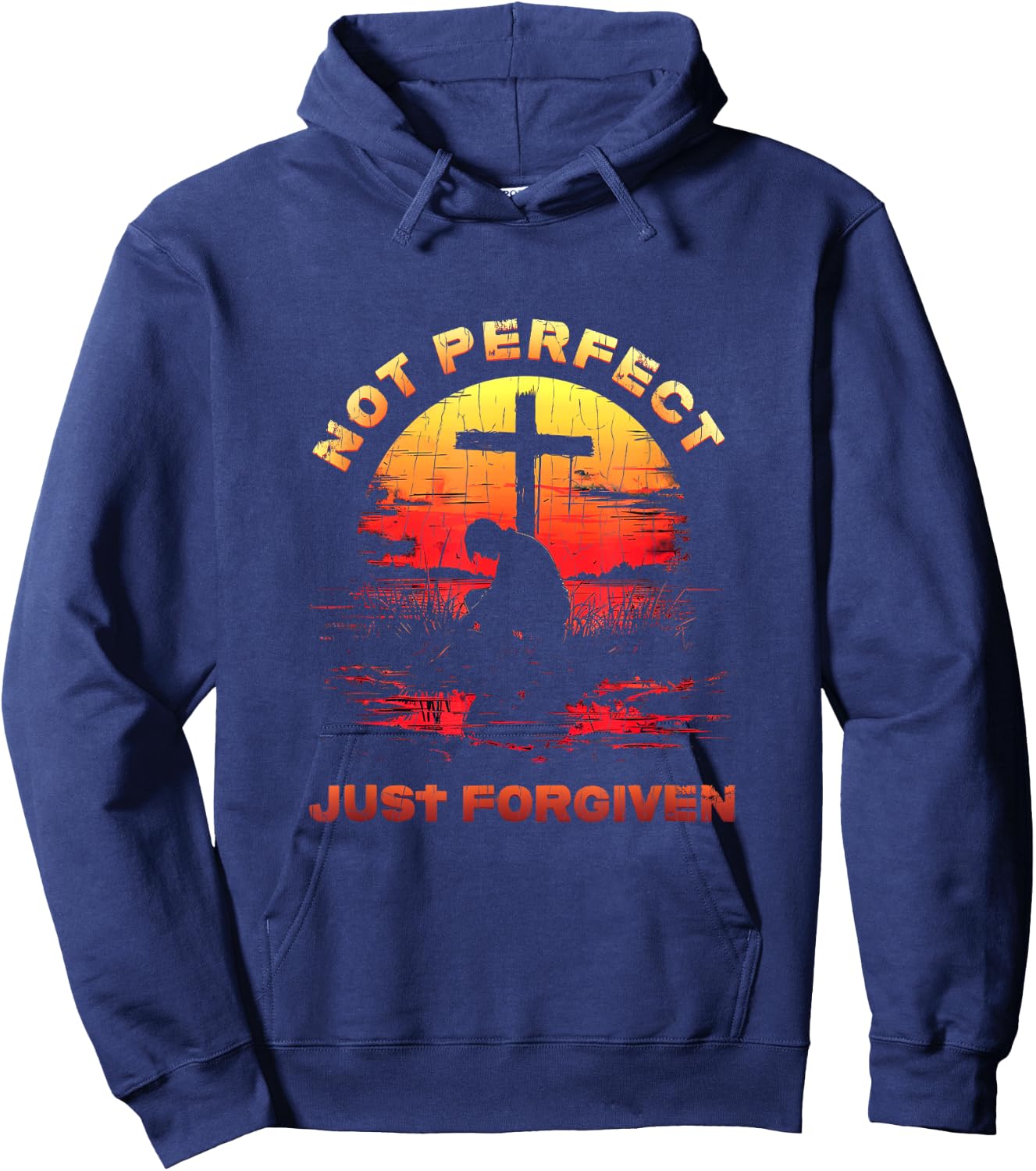 Not Perfect Just Forgiven Shirt - Christian Hoodie - Hoodie | Navy