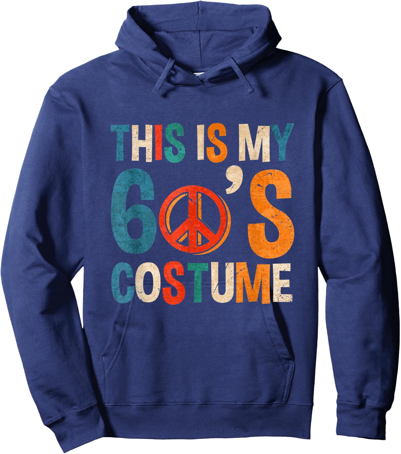 This Is My 60s Costume Theme Party Wear Costume Vintage Hoodie - Hoodie | Navy