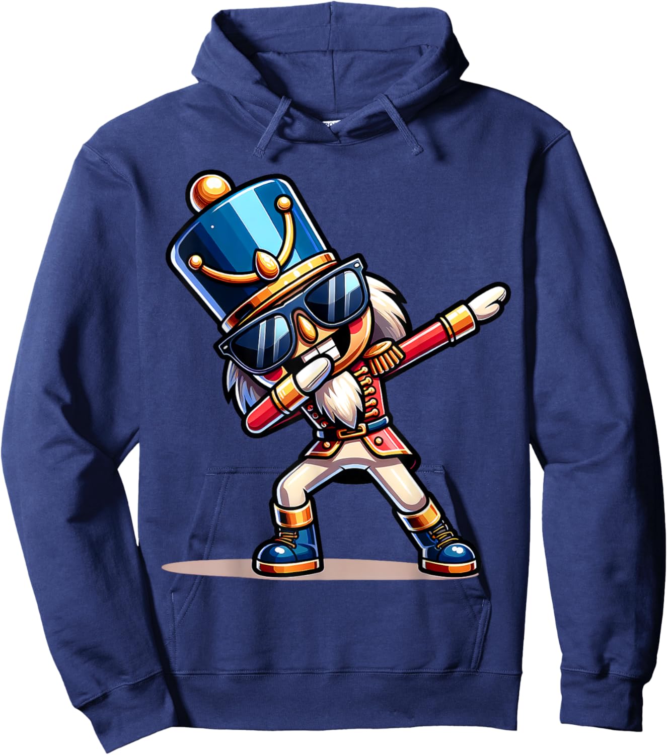 Christmas Nutcracker Dabbing Boys Santa Xmas Funny Hoodie - Hoodie | Navy