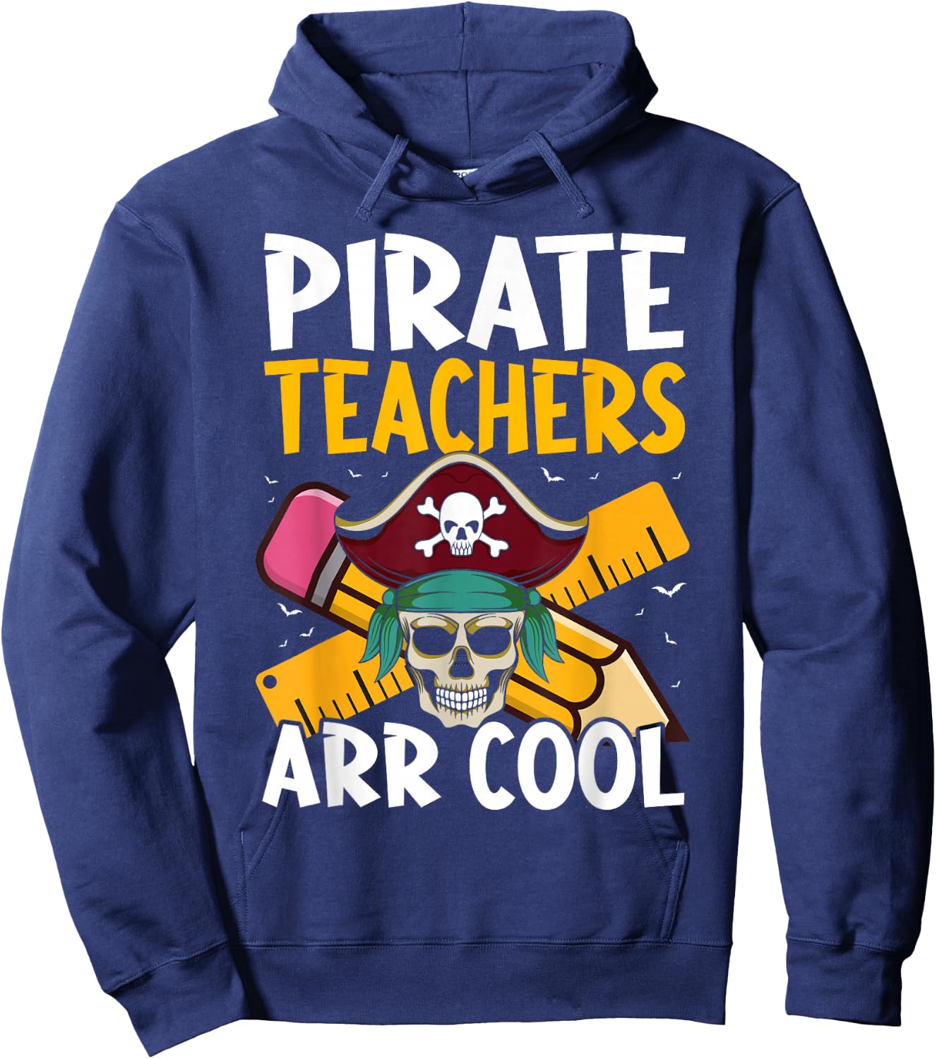 Pirate Teachers ARR Cool - Halloween Teach Like A Pirate Hoodie - Hoodie | Navy
