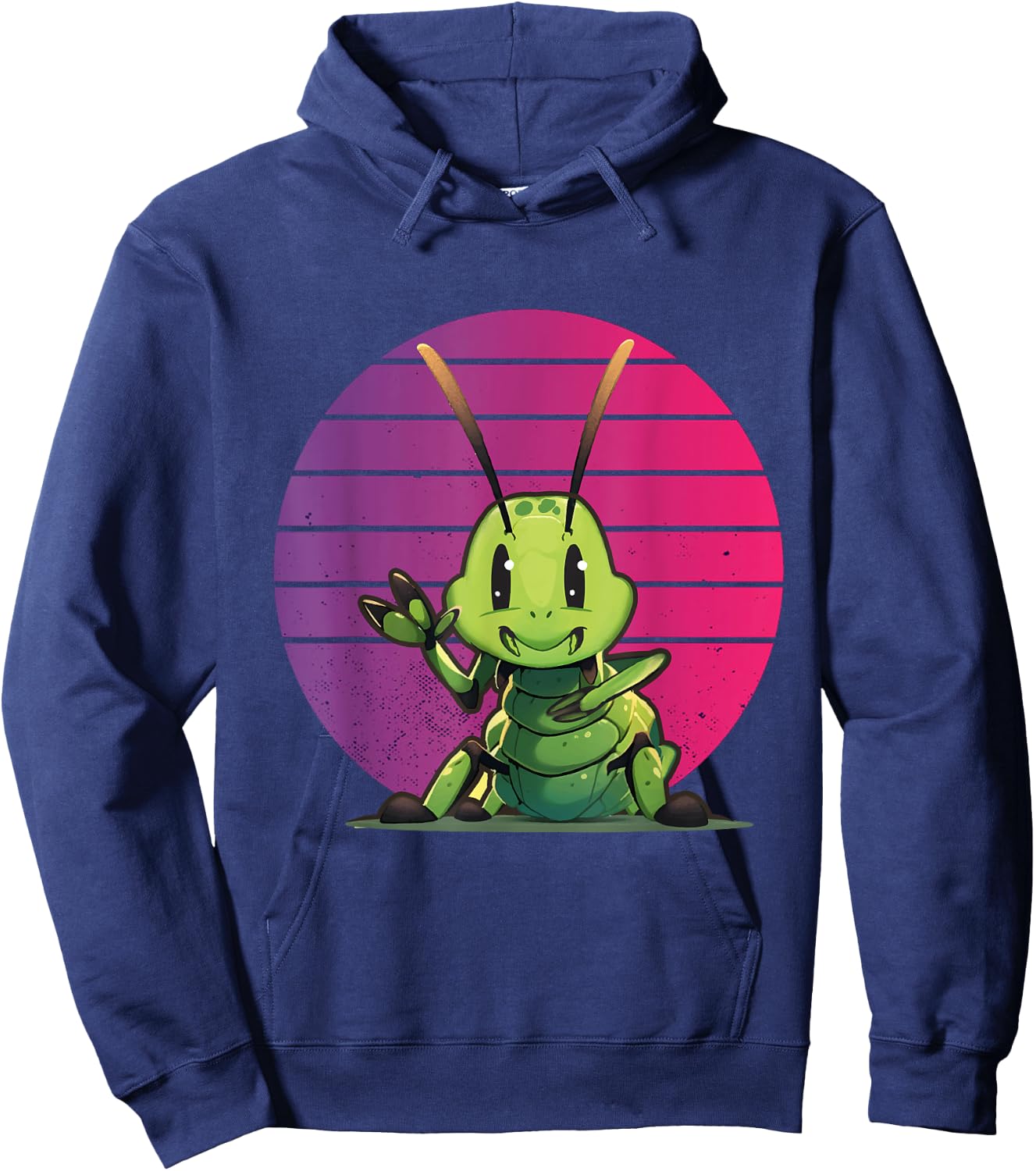 Peace Love Cricket Insects Peace Hand Bug Insect Nature Hoodie - Hoodie | Navy