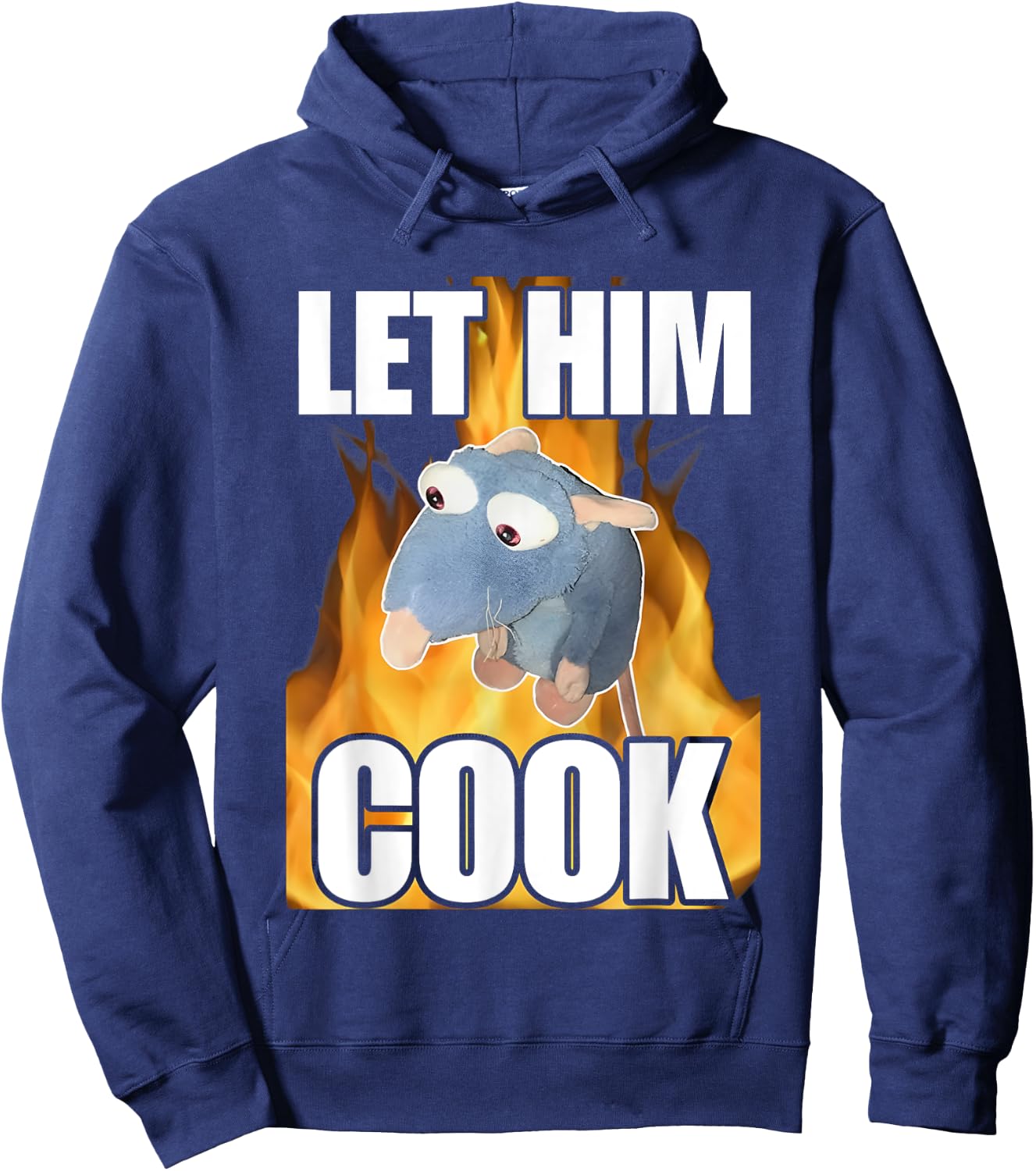 Rat Let Him Cook Funny Women Hoodie - Hoodie | Navy