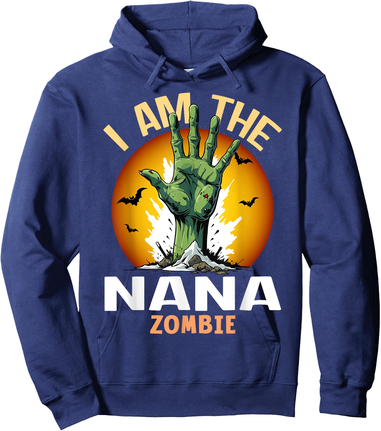 Halloween Matching Nana Zombie Costume Hoodie - Hoodie | Navy