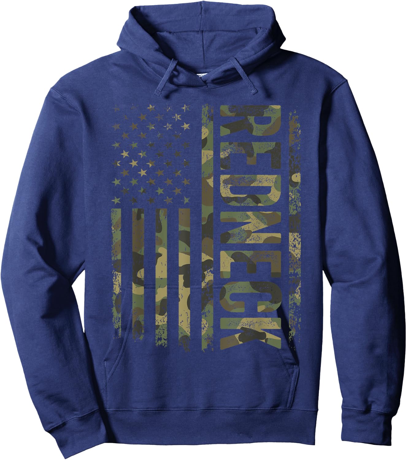 Redneck Army Camouflage American Flag Desert Camo Hoodie - Hoodie | Navy