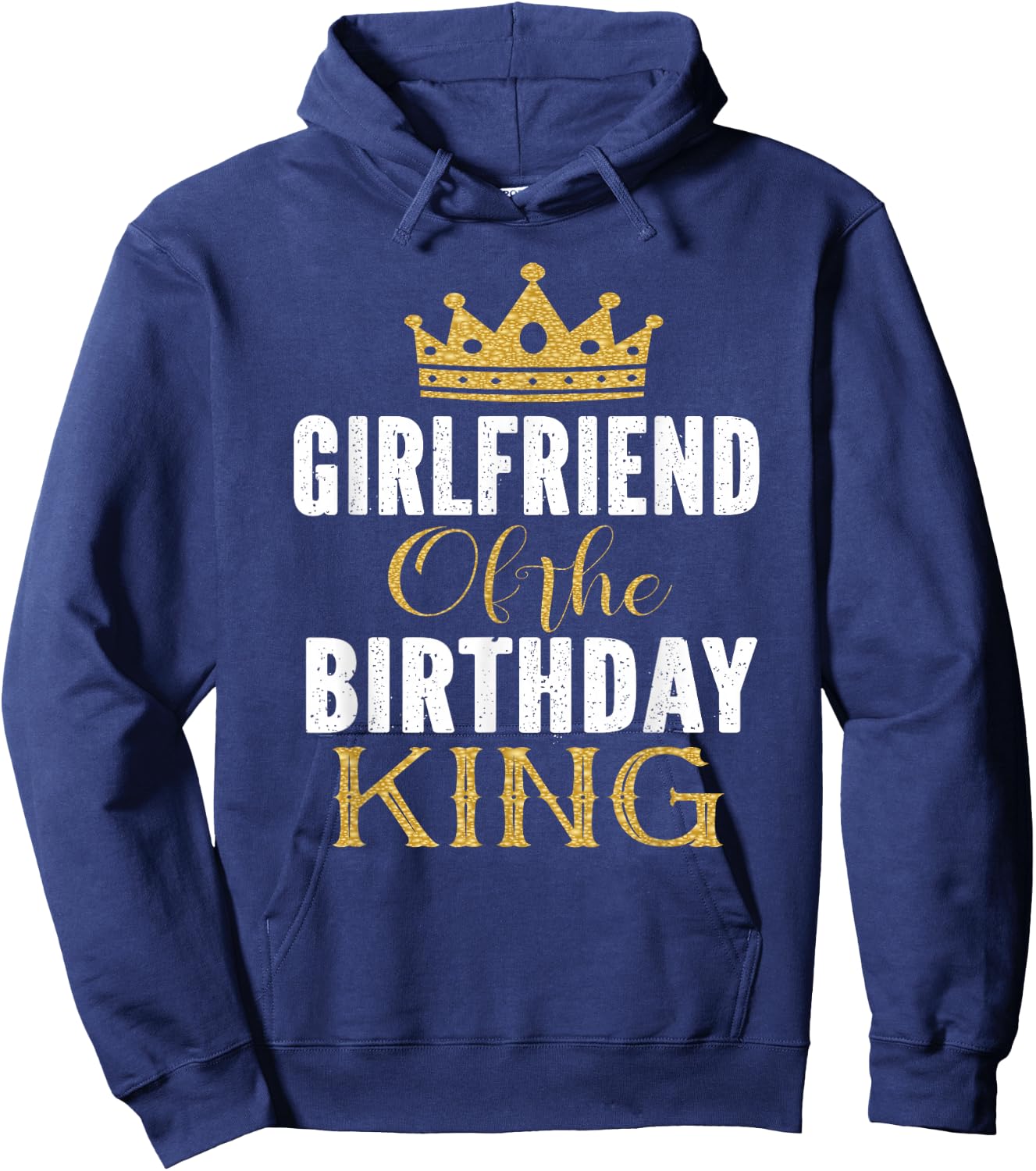 Girlfriend Of The Birthday King Boys Bday Party Gift Hoodie - Hoodie | Navy