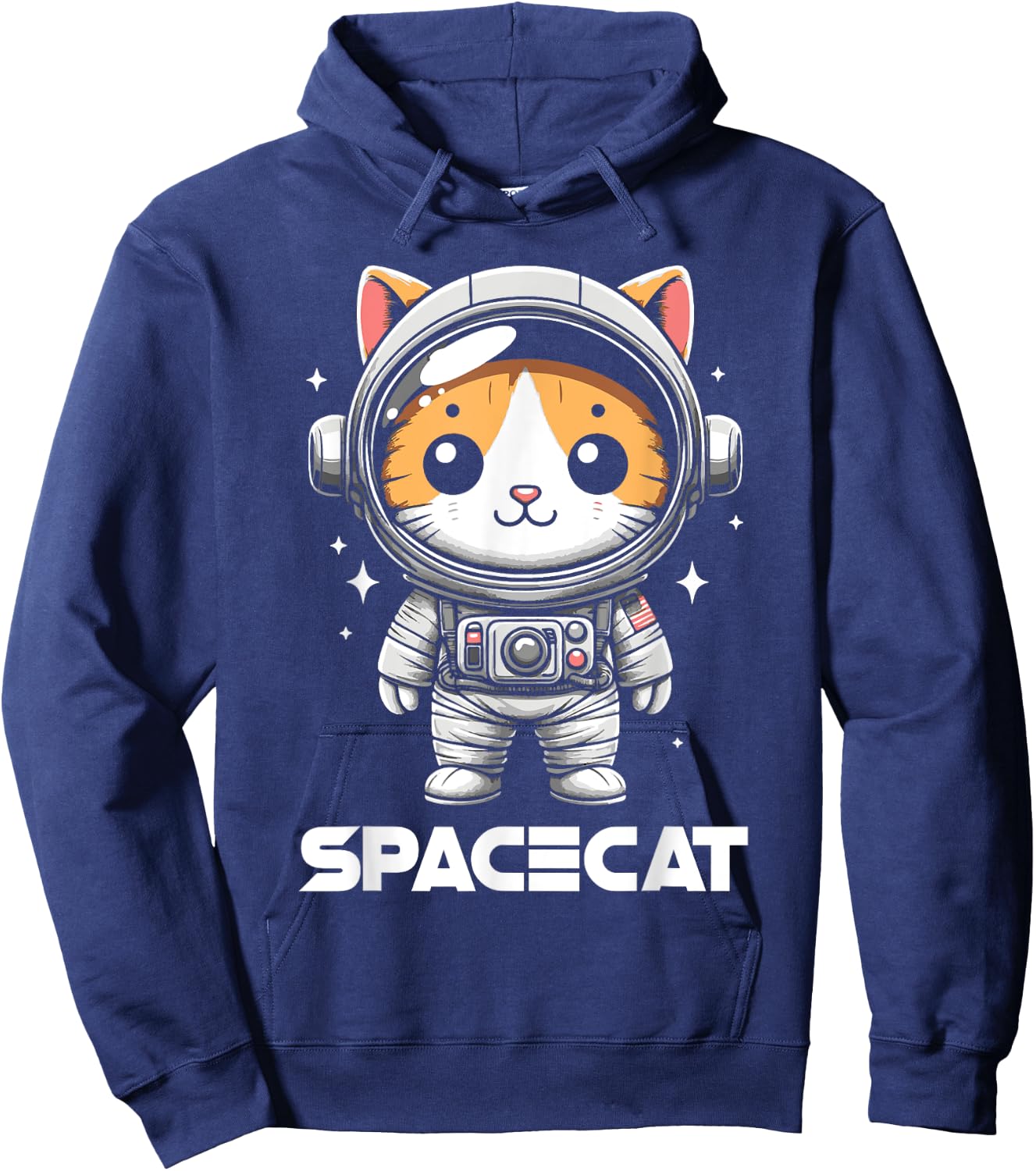 Spacecat Astronaut Cat Kitten Spaceman Cosmonaut Hoodie - Hoodie | Navy