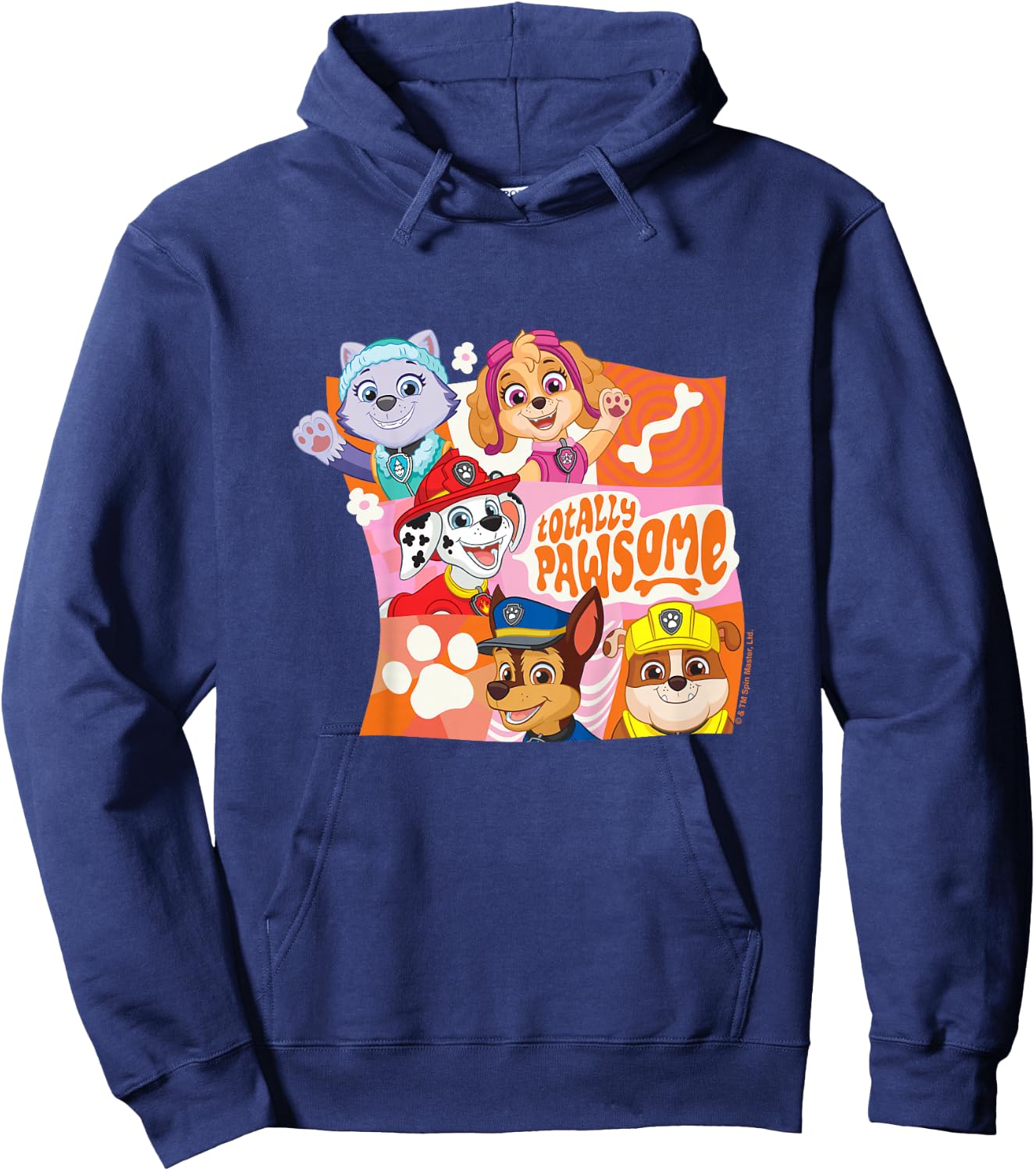 Kids PAW Patrol Totally Pawsome Character Panels Group Shot Hoodie - Hoodie | Navy